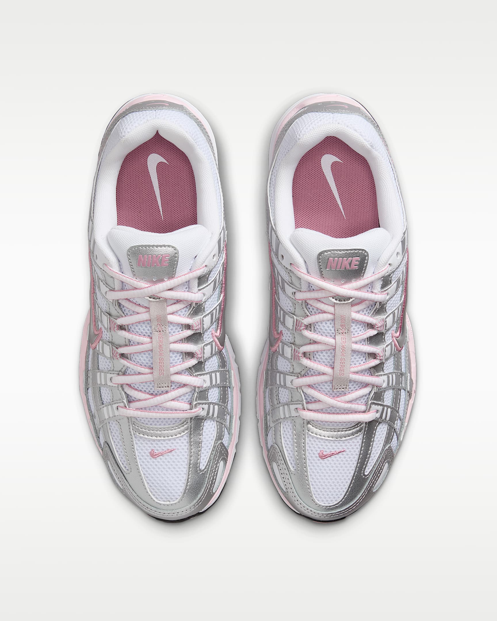Nike P-6000 női cipő - Fehér/Elemental Pink/Fekete/Metallic Silver
