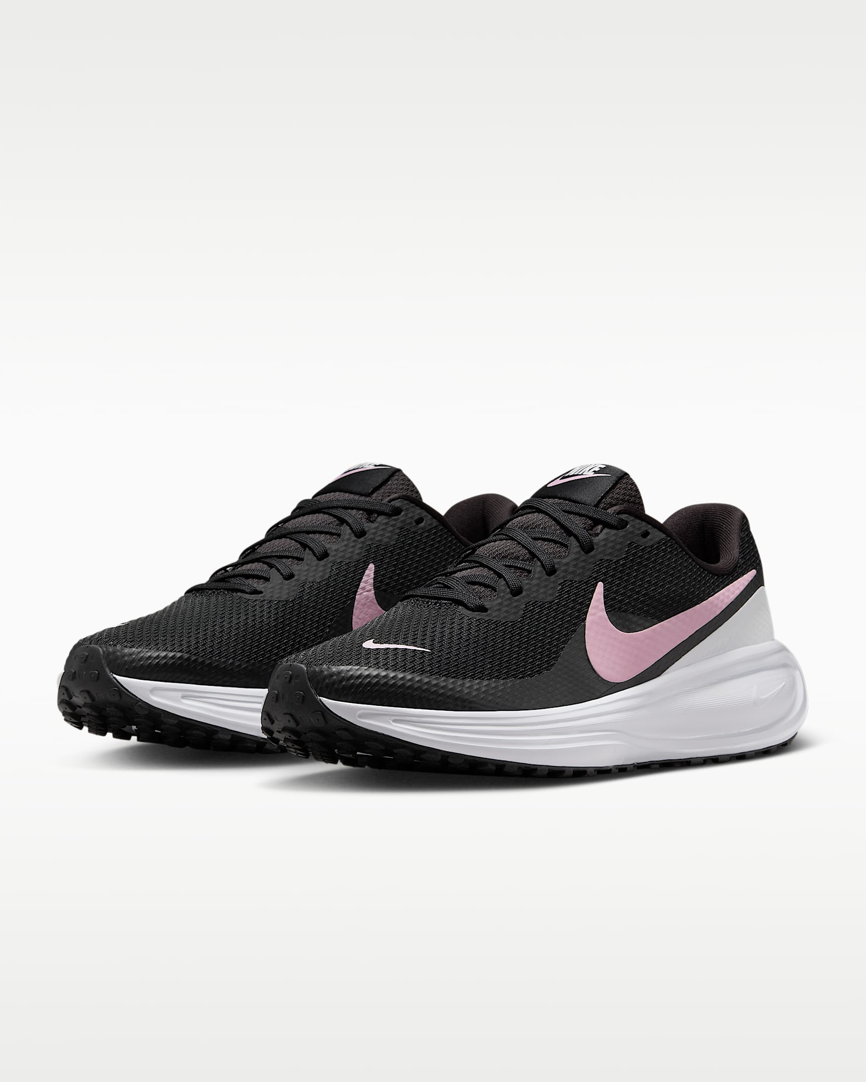 Nike Revolution 8 Straßenlaufschuh (Damen) - Schwarz/Weiß/Anthracite/Pink Foam