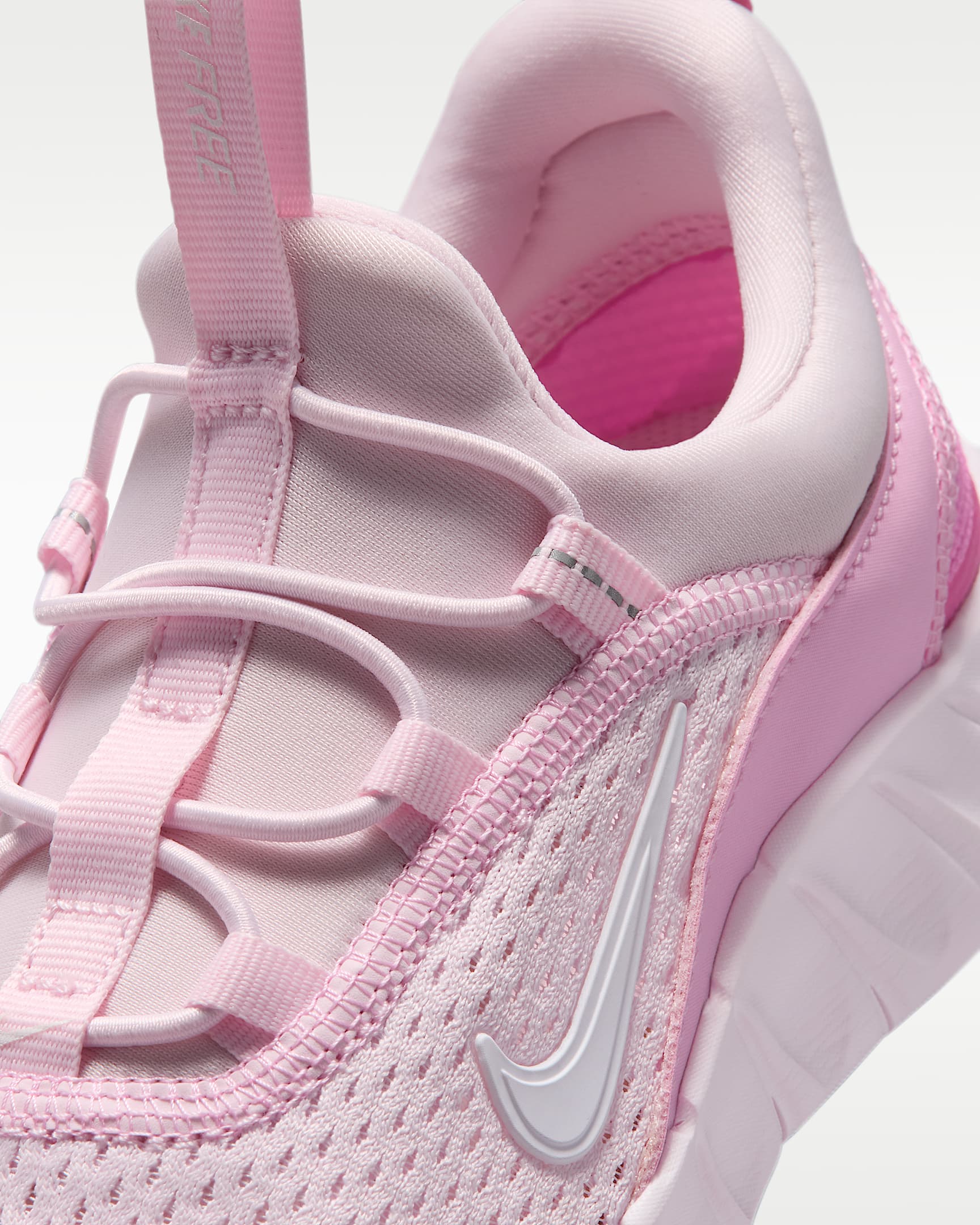 Sapatilhas de running Nike Free Ride para criança - Rosa Rise/Rosa Playful/Lilás Bleached/Branco