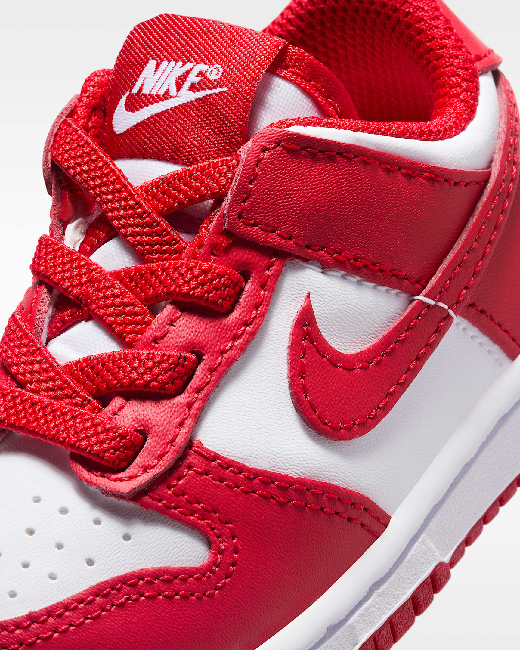 Nike Dunk Low Baby/Toddler Shoes - White/Red/University Red