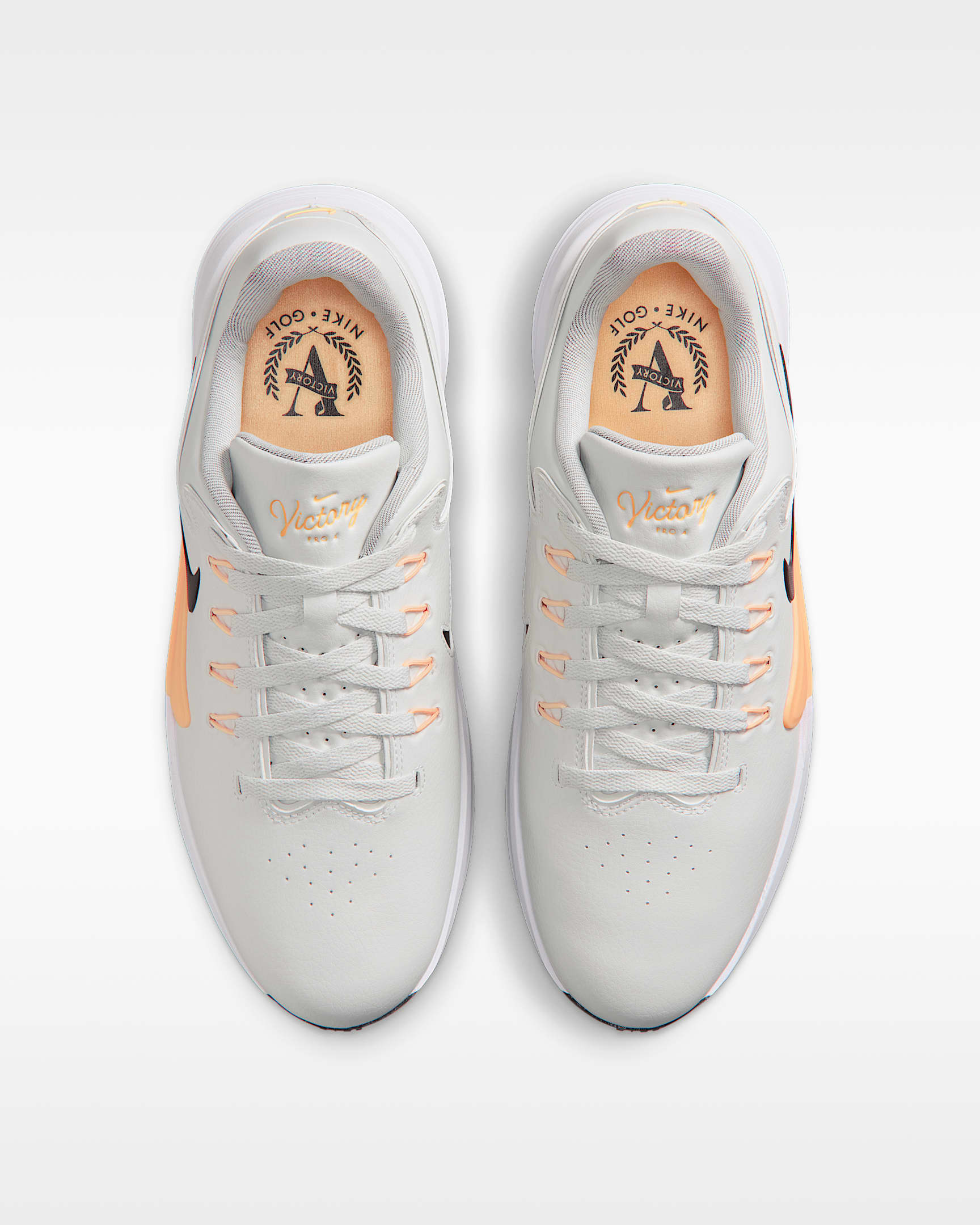 Nike Victory Pro 4 Golf Shoes - Photon Dust/Black/Tangerine Tint