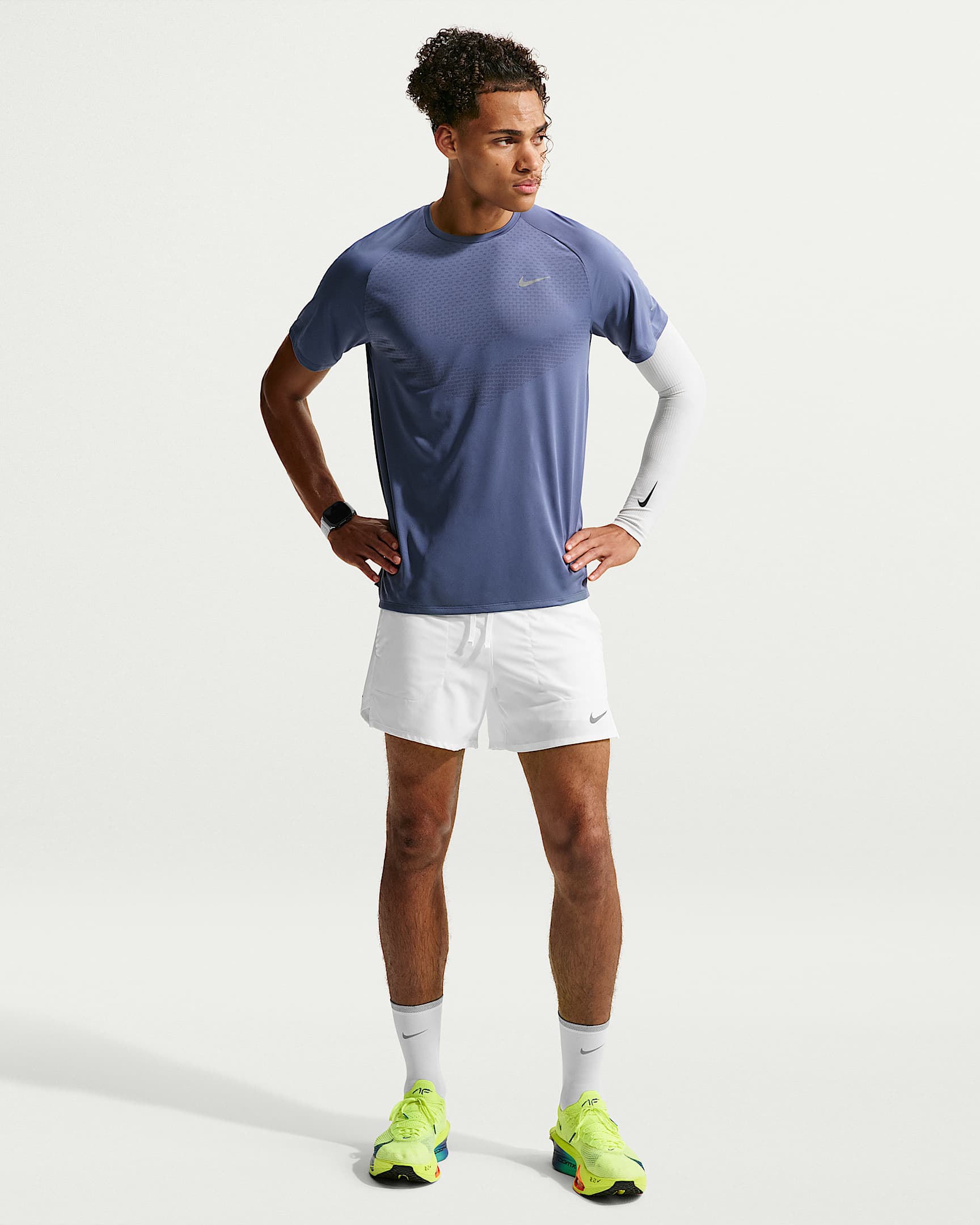 Nike Stride Dri-FIT ADV Kurzarm-Laufoberteil (Herren) - Diffused Blue