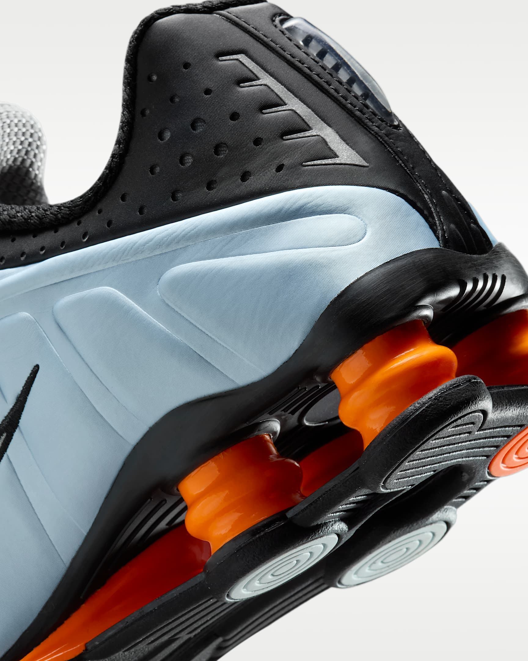 Tenis para mujer Nike Shox R4 - Tinte azul/Naranja total/Negro/Plata metalizado