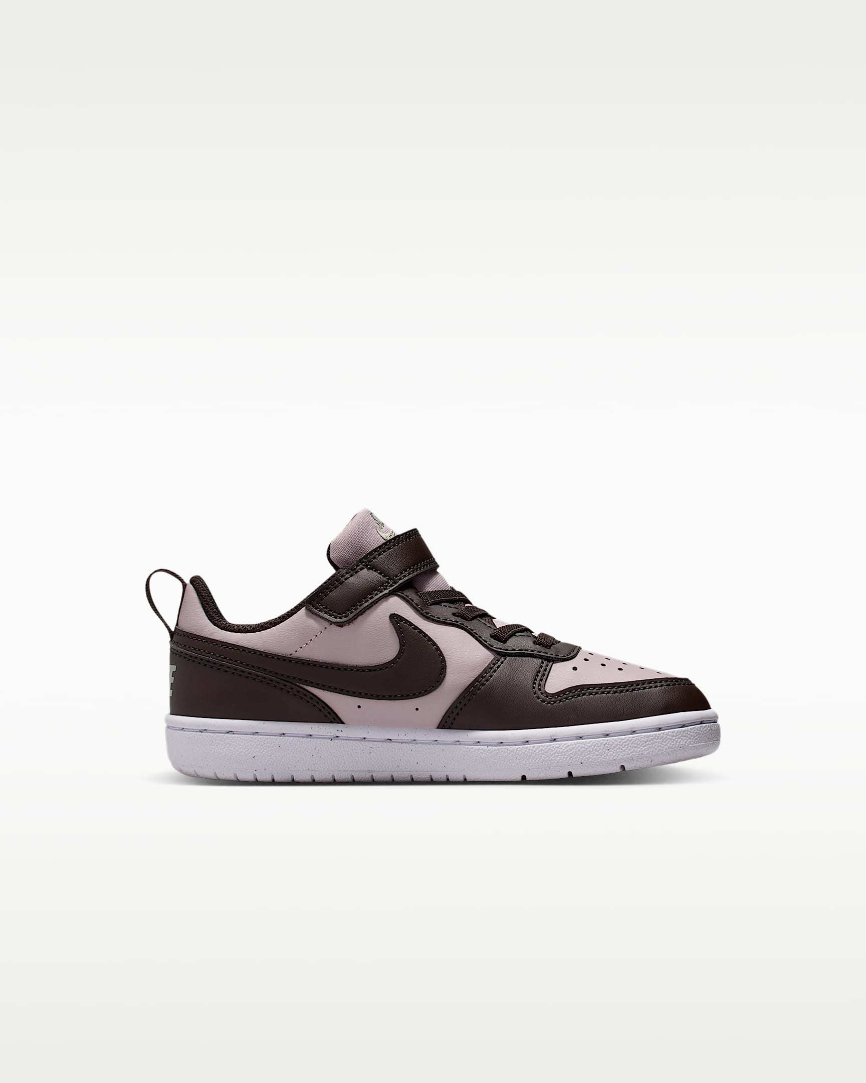 Tenis para niños de preescolar Nike Court Borough Low Recraft - Rosado partícula/Militar claro/Blanco/Marrón terciopelo