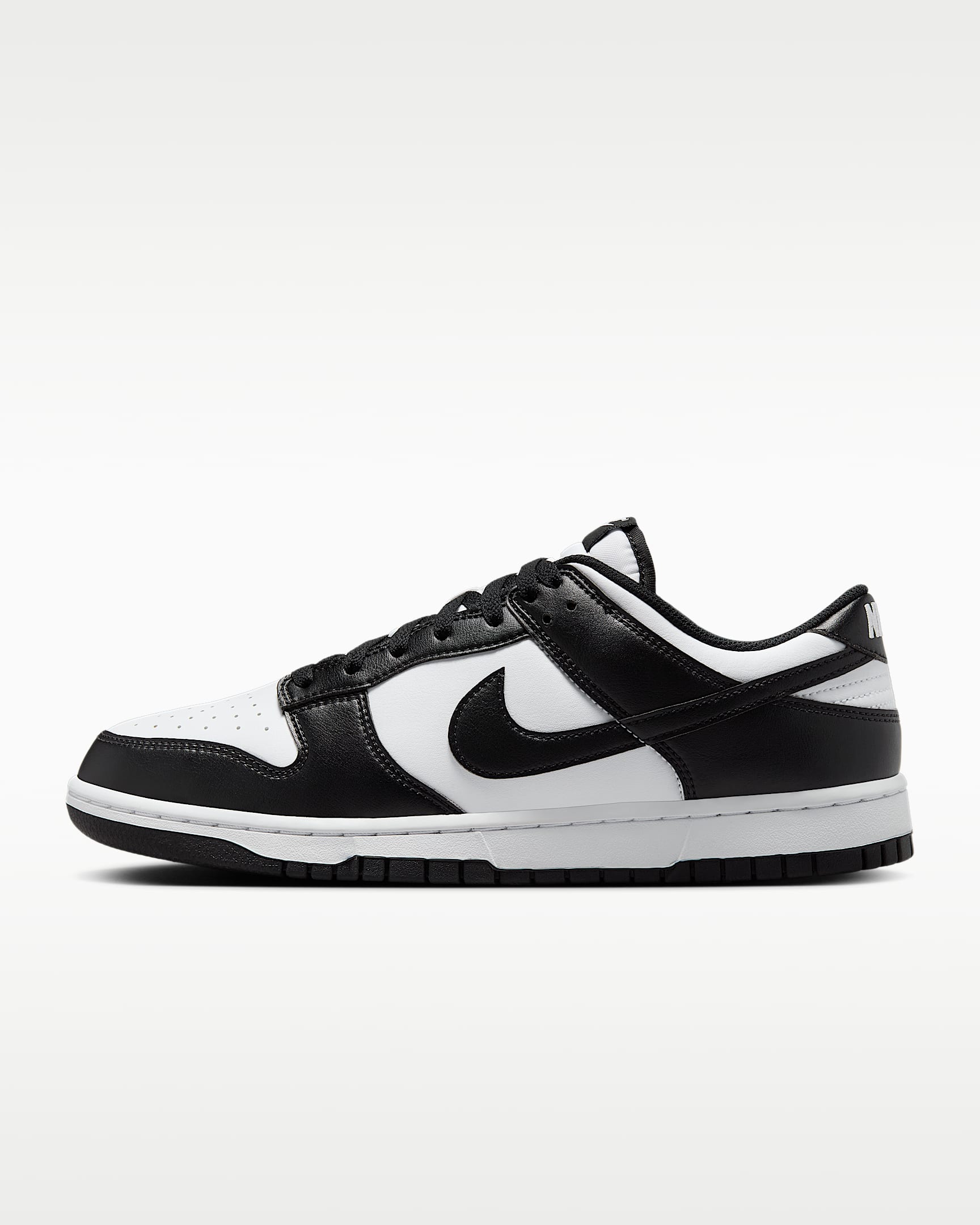 Nike Dunk Low Retro Men's Shoes - White/White/Black