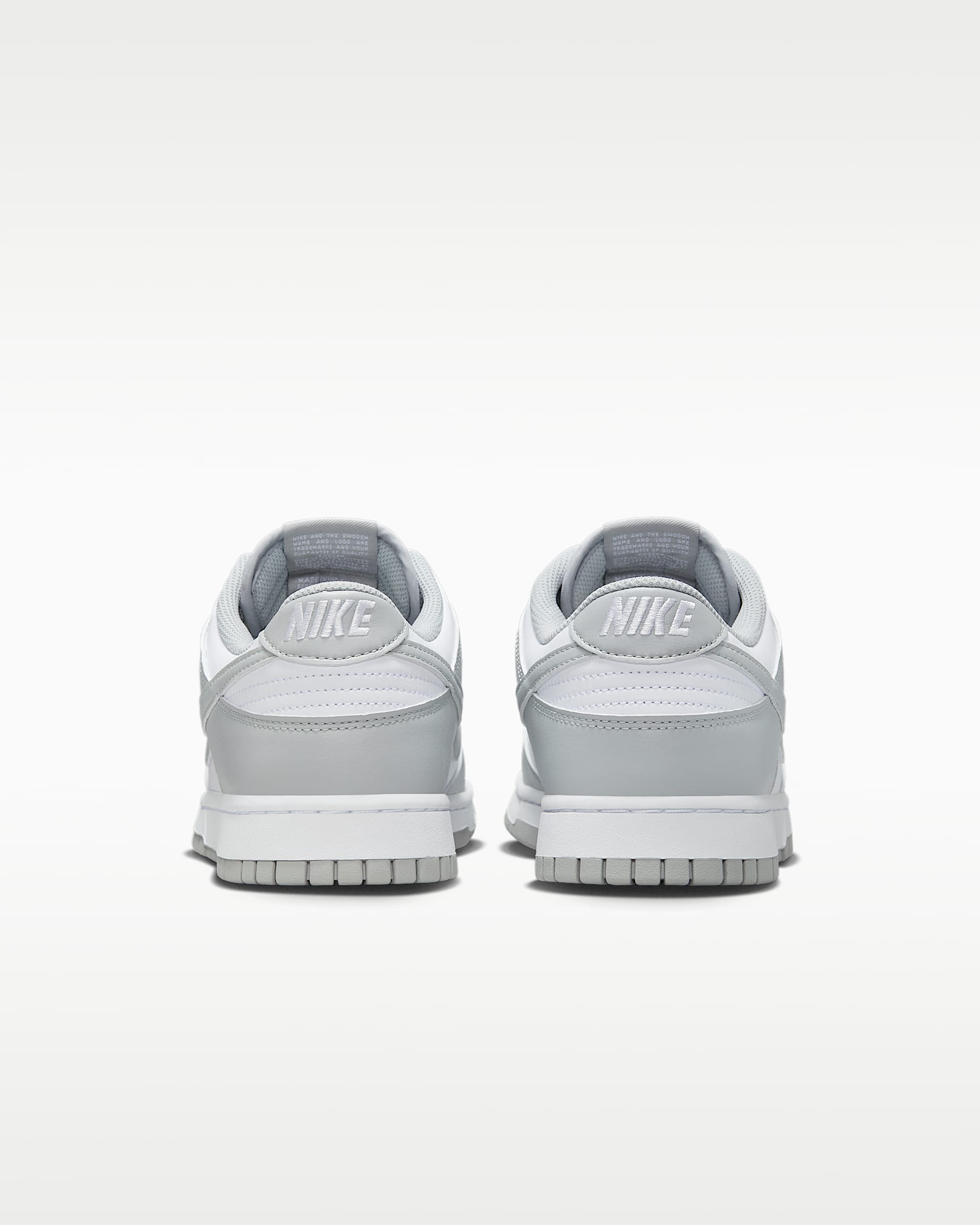 Nike Dunk Low Retro Men's Shoes - White/White/Light Smoke Grey