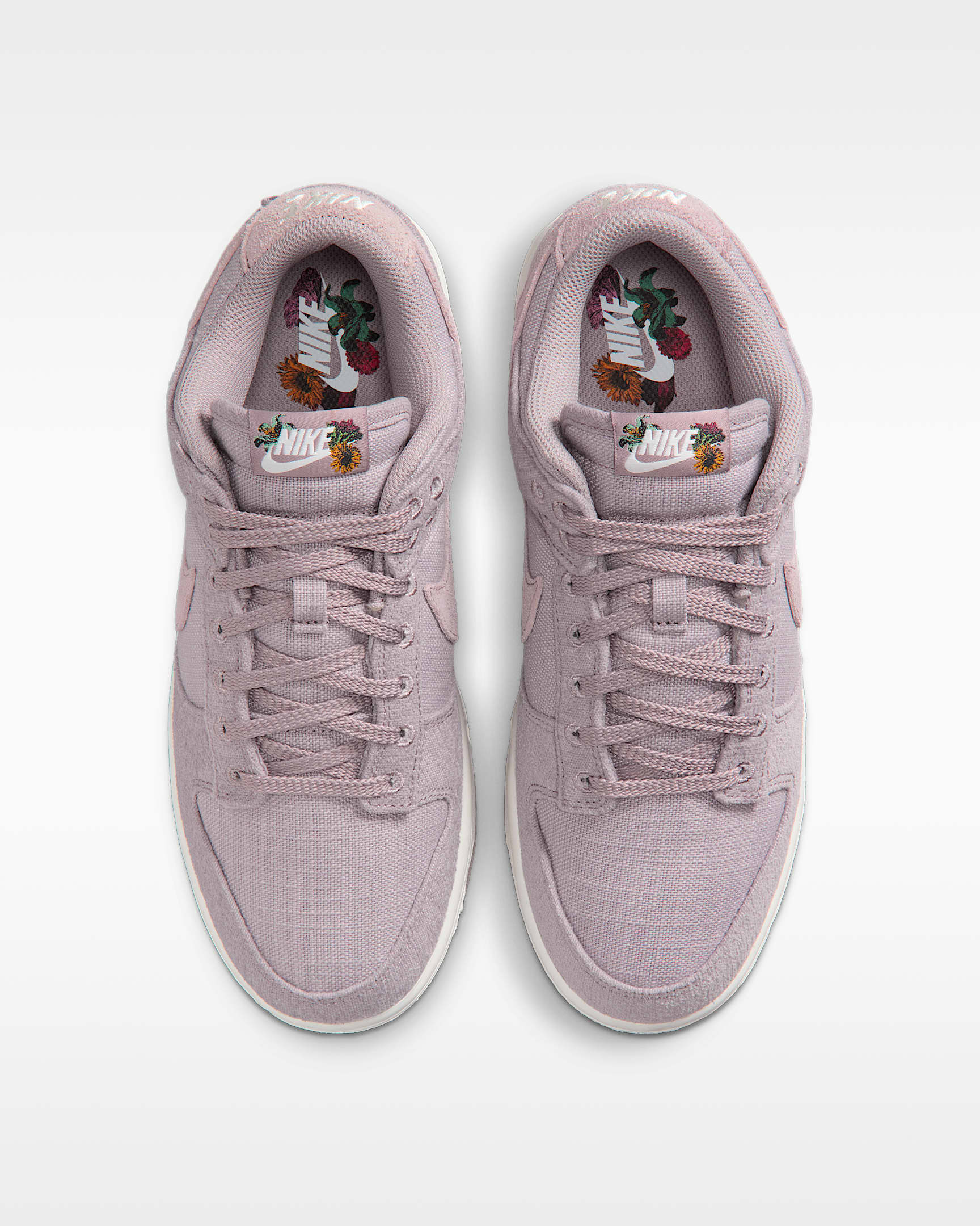 Nike Dunk Low "Flowers" Women's Shoes - Light Violet Ore/Metallic Gold/Healing Jade/Sail