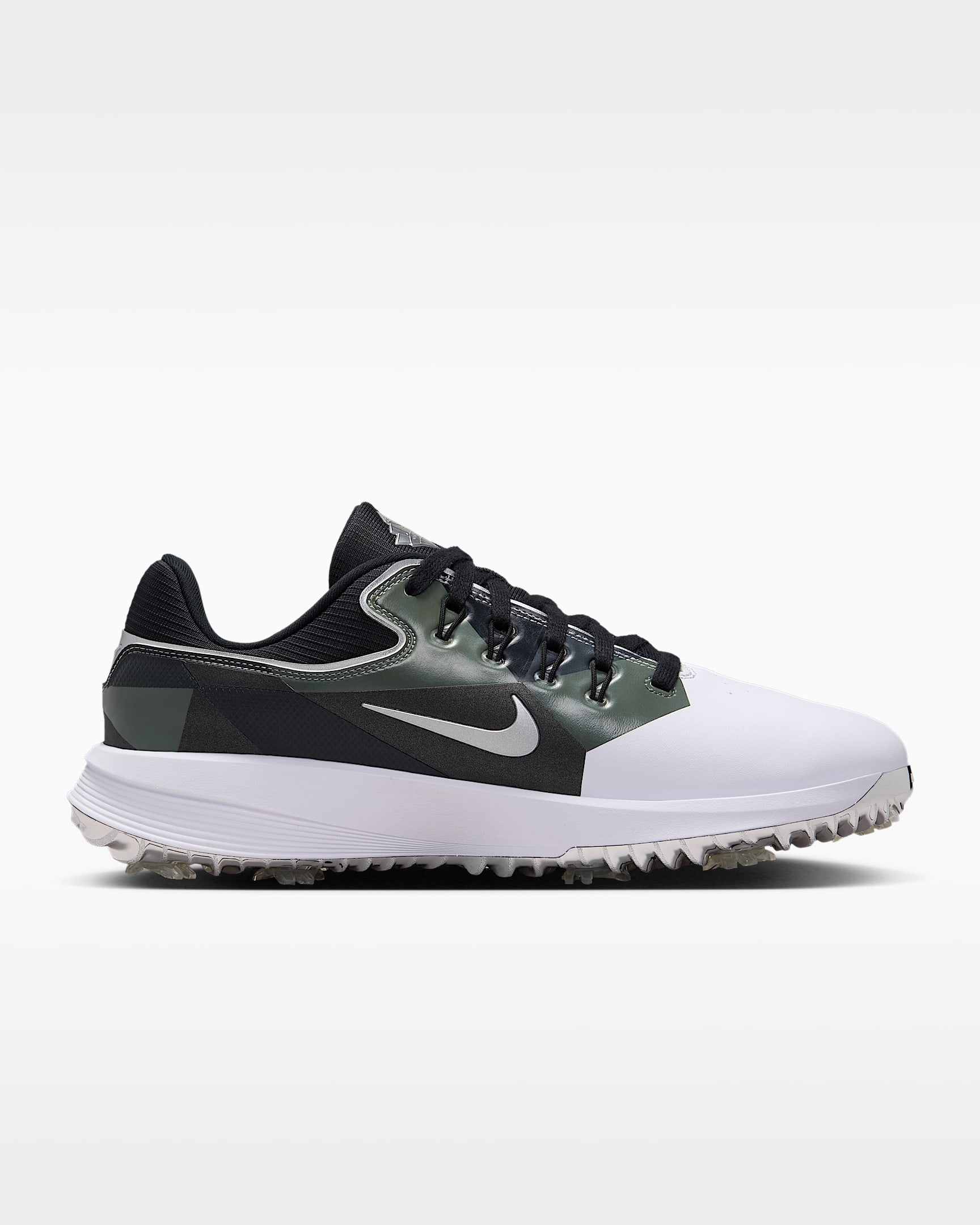 Nike Victory Pro 4 Golf Shoes - White/Metallic Silver/Fir/Black