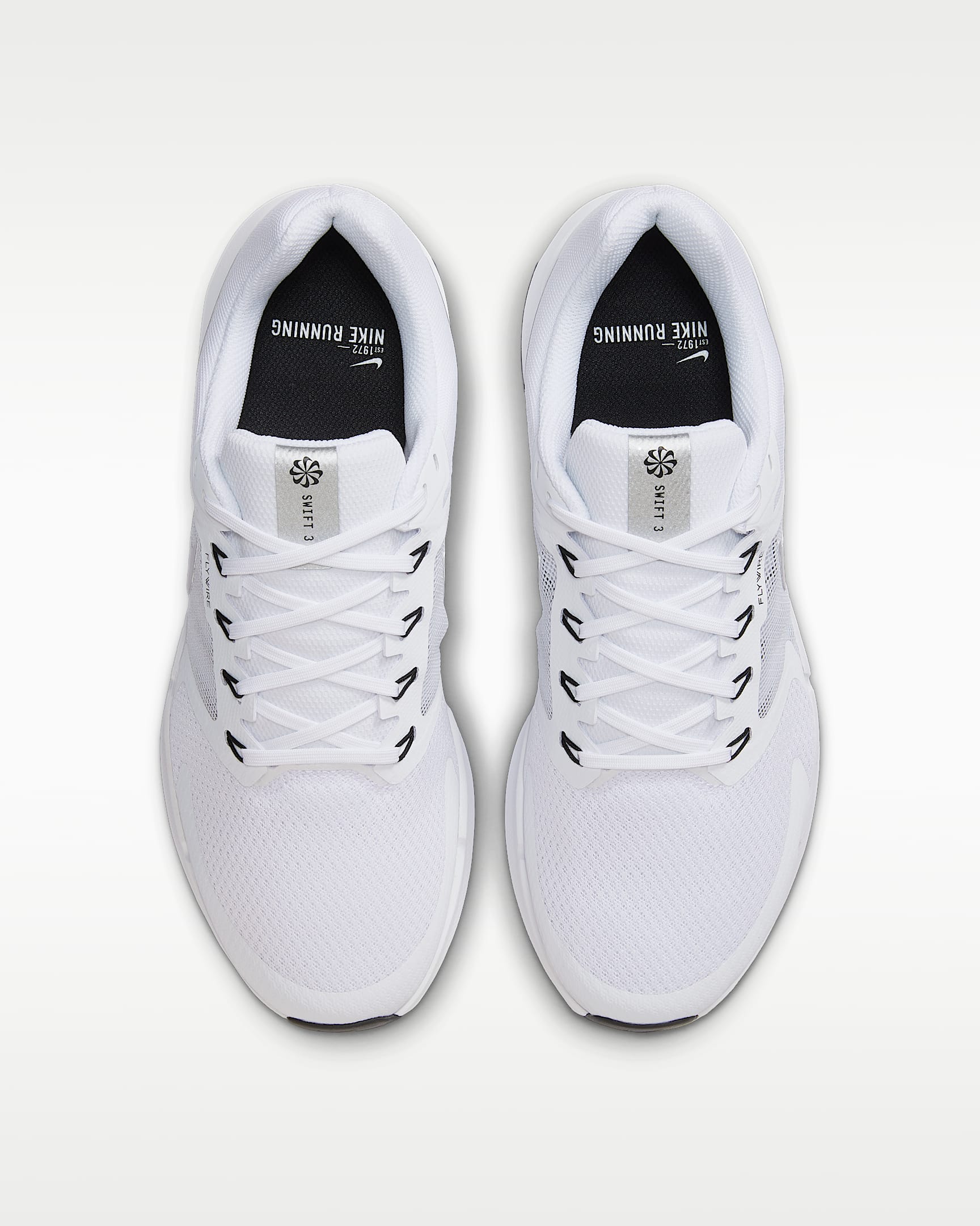 Nike Run Swift 3 Men's Road Running Shoes - White/Football Grey/Black/Metallic Silver