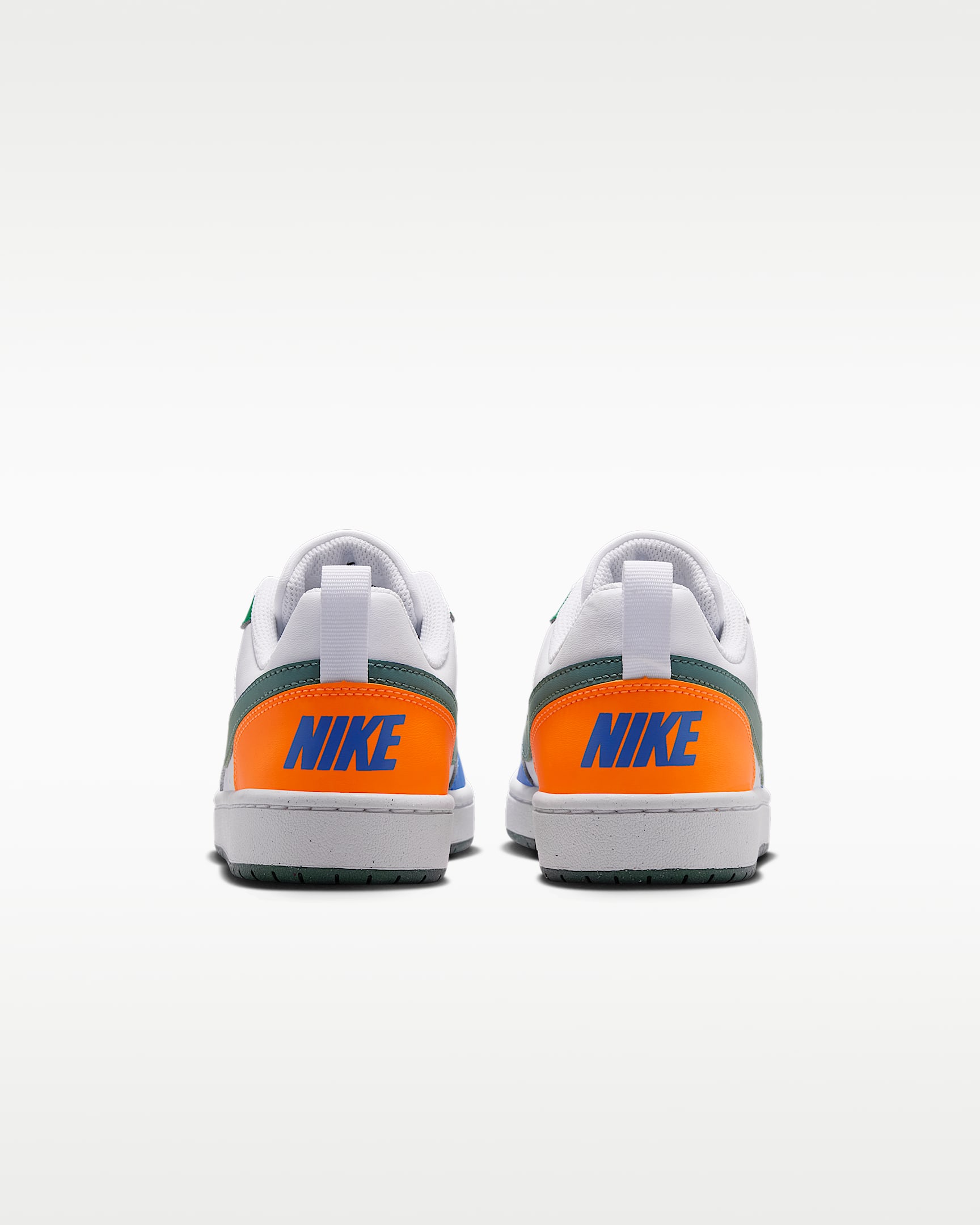 Tenis para niños grandes Nike Court Borough Low Recraft - Blanco/Malaquita/Azul cristal/Pizarra mineral