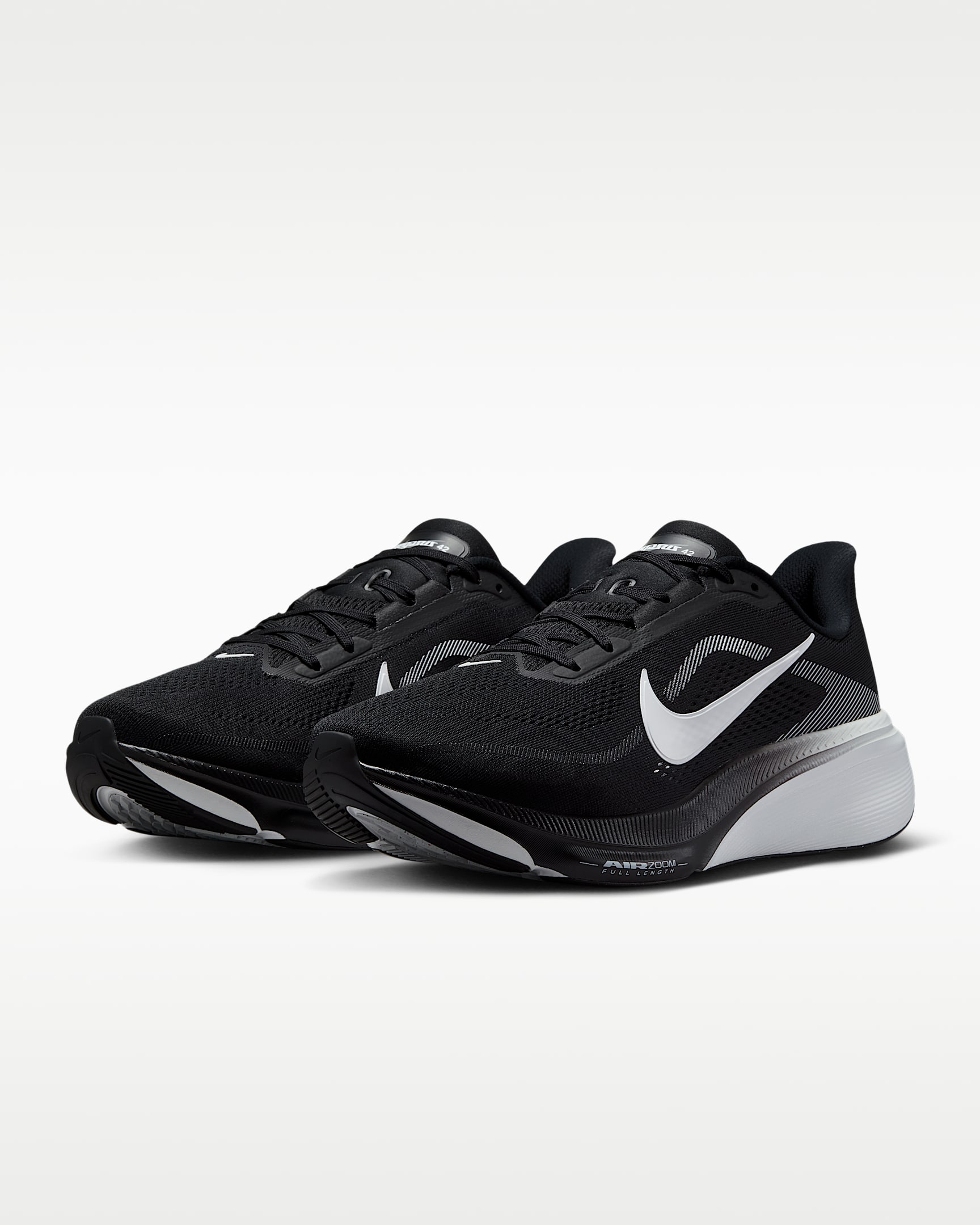 Nike Pegasus 42 Men's Road-Running Shoes (Wide) - Black/Photon Dust/White
