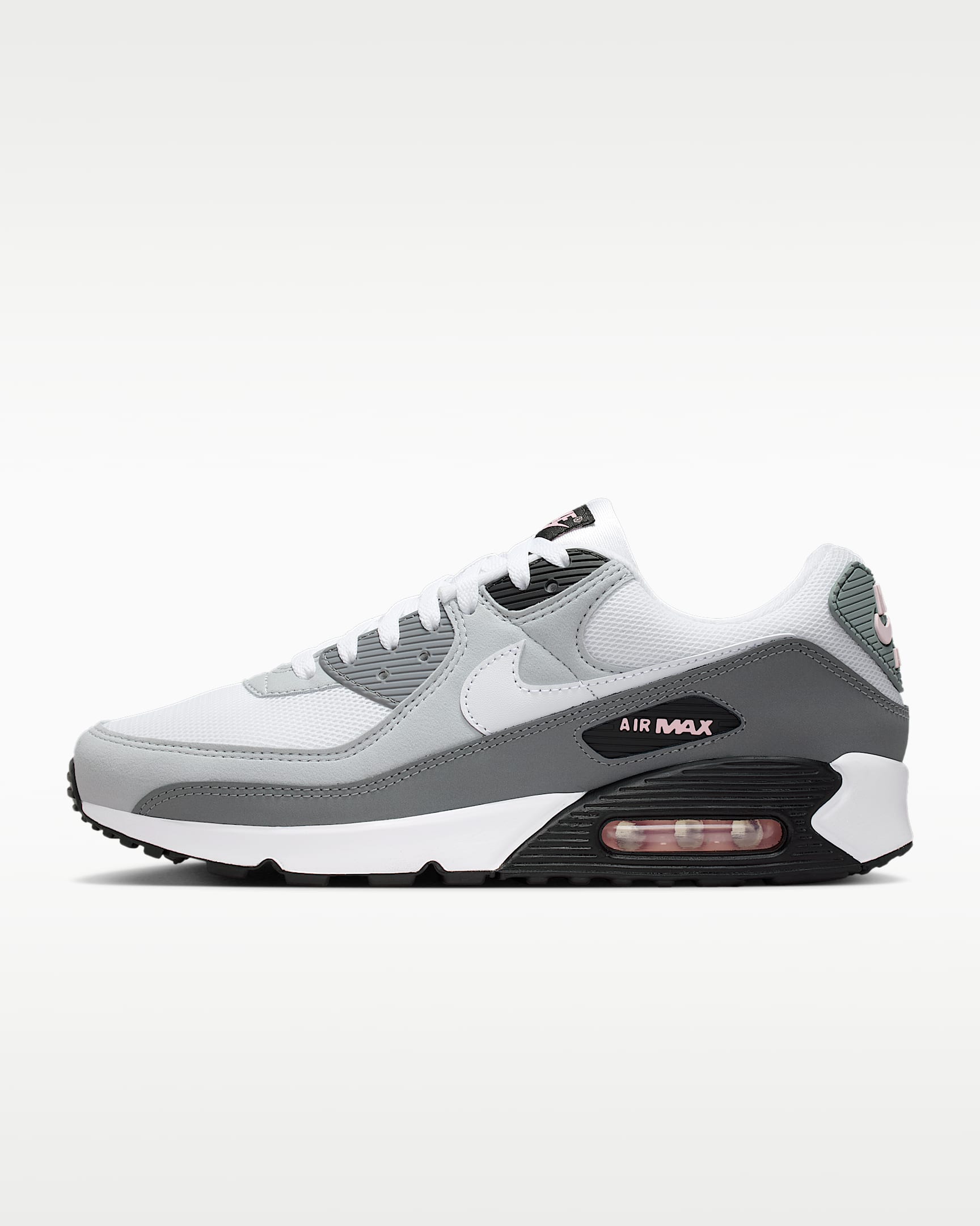 Nike Air Max 90 Men's Shoes - Wolf Grey/Pink Foam/Smoke Grey/White