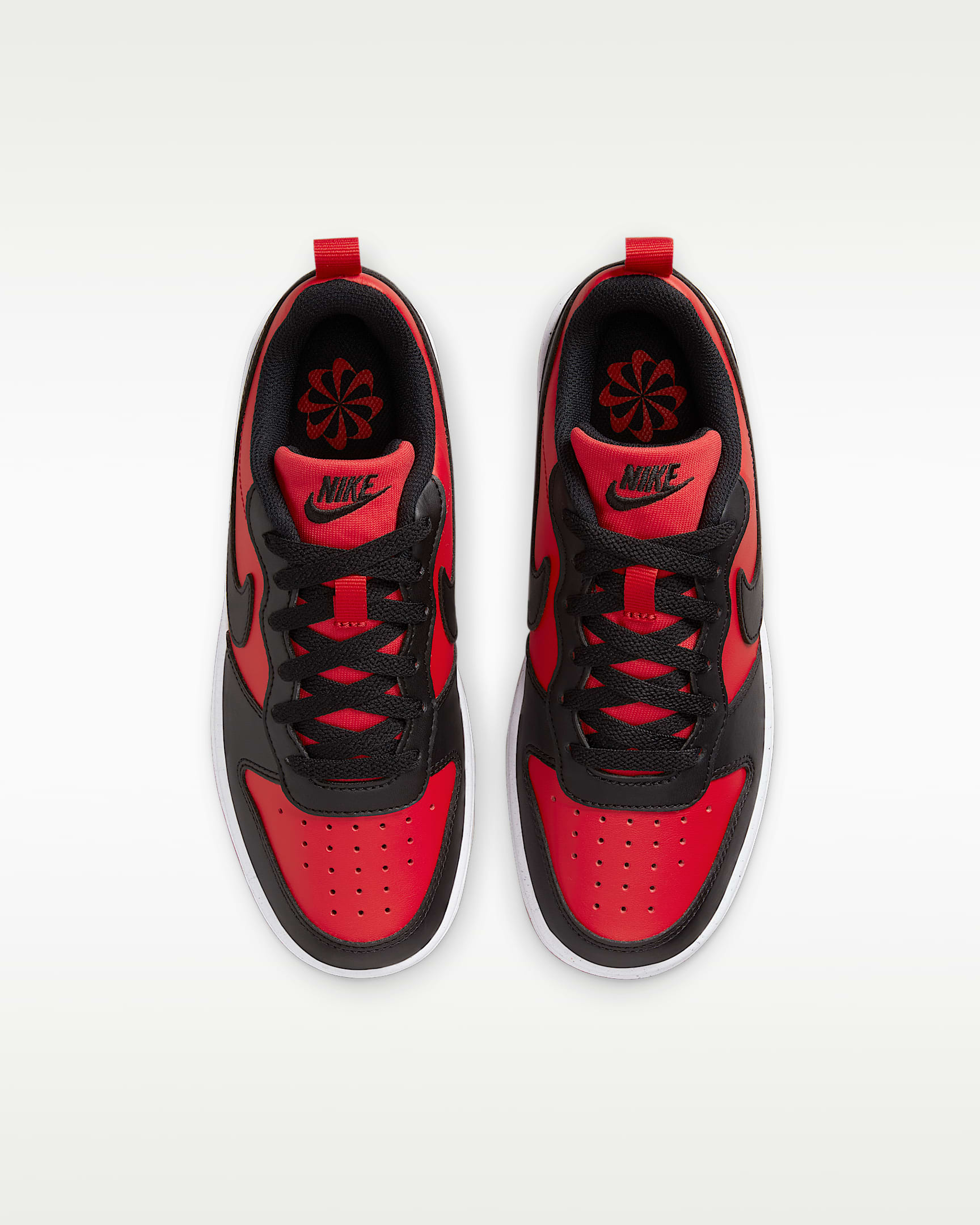 Nike Court Borough Low Recraft Big Kids' Shoes - University Red/White/Black