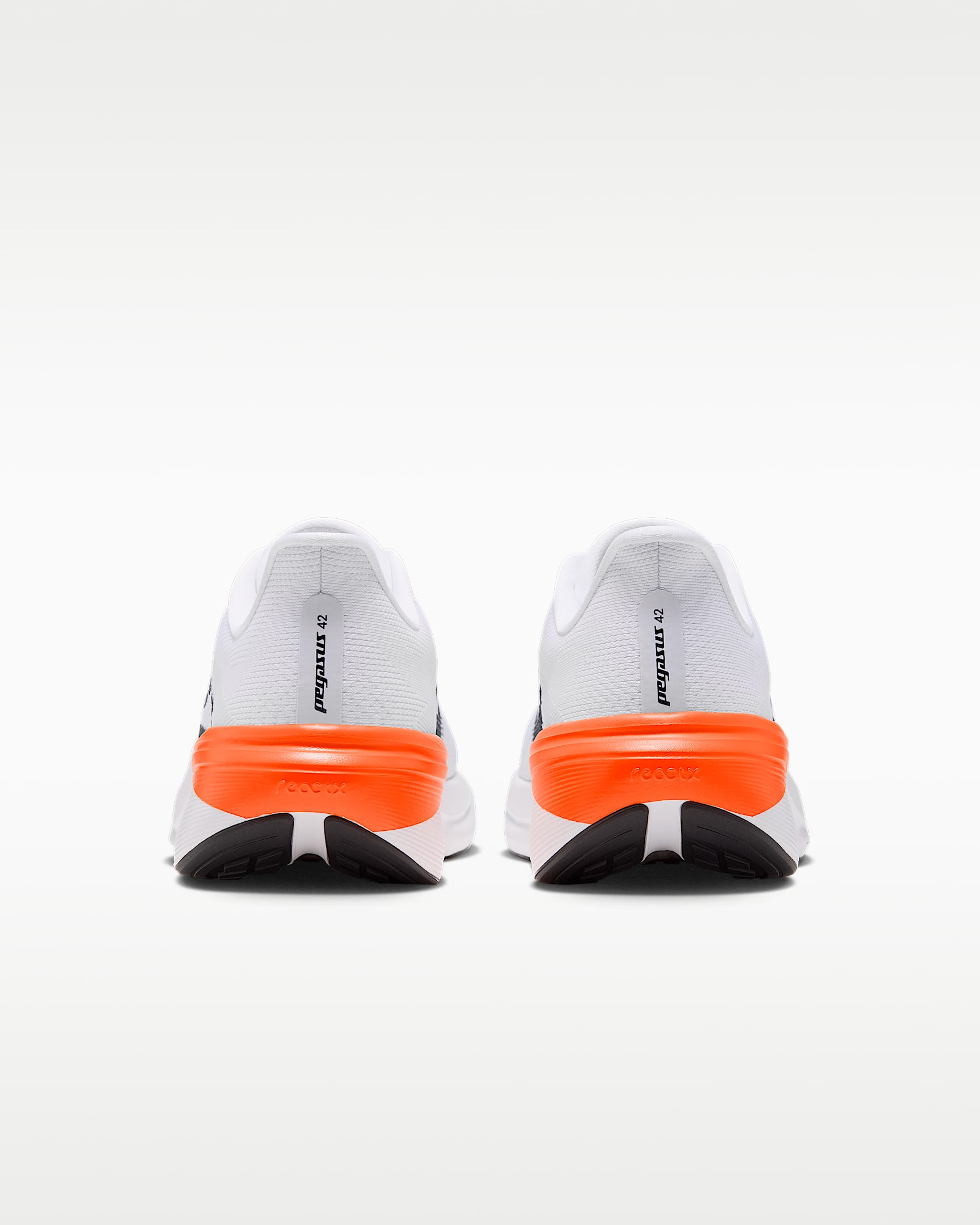 Nike Pegasus 42 Men's Road-Running Shoes - White/White/Total Orange/Black