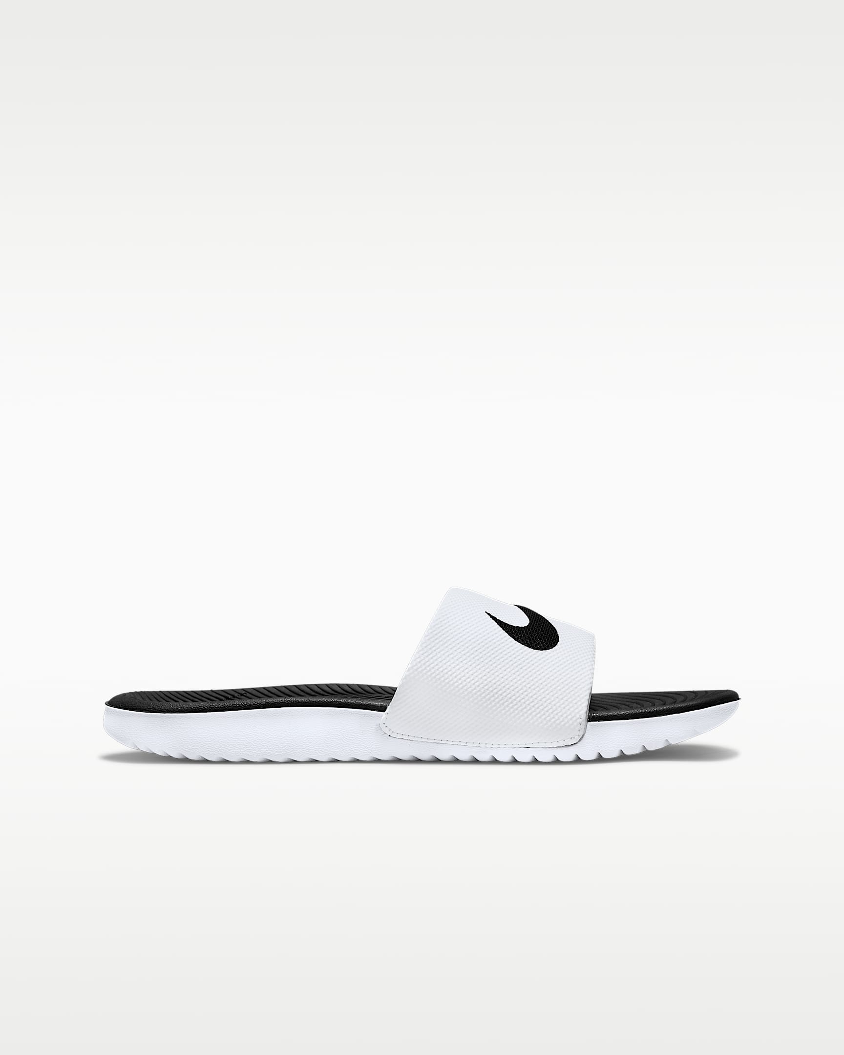 Nike Kawa Little/Big Kids' Slides - White/Black