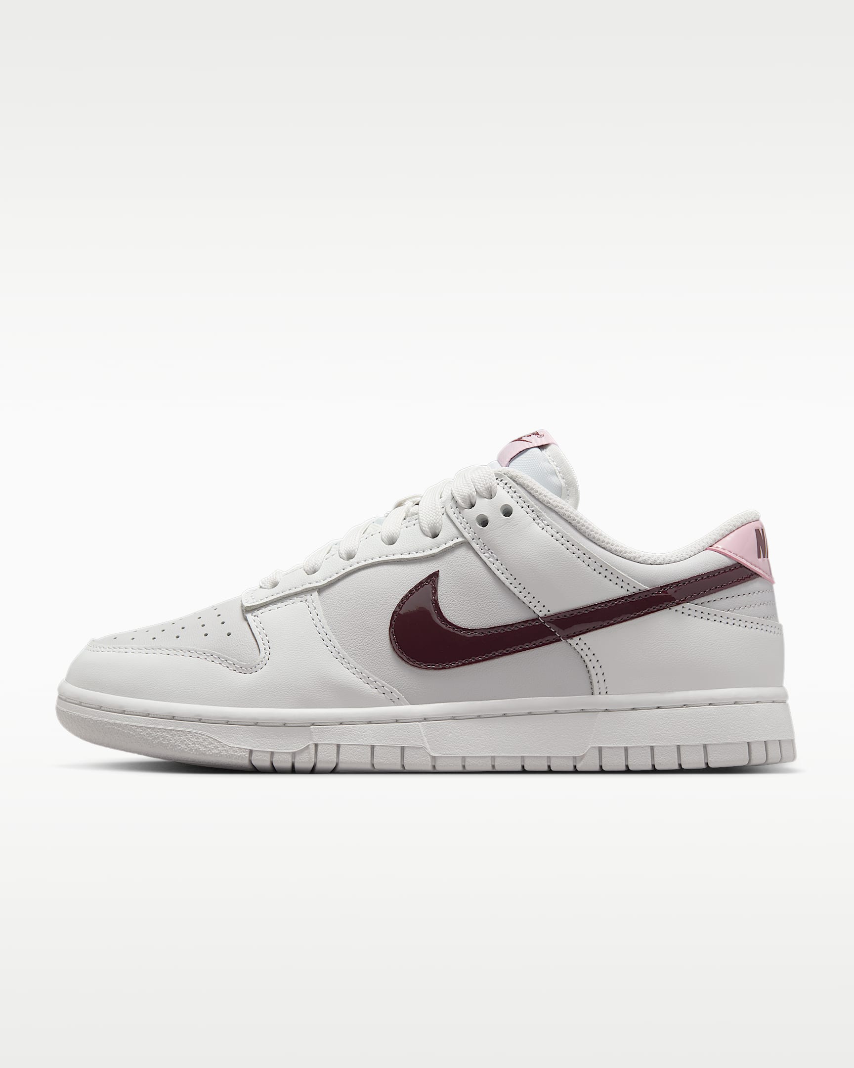 Nike Dunk Low Women's Shoes - Summit White/Vast Grey/Burgundy Crush/Plum Chalk