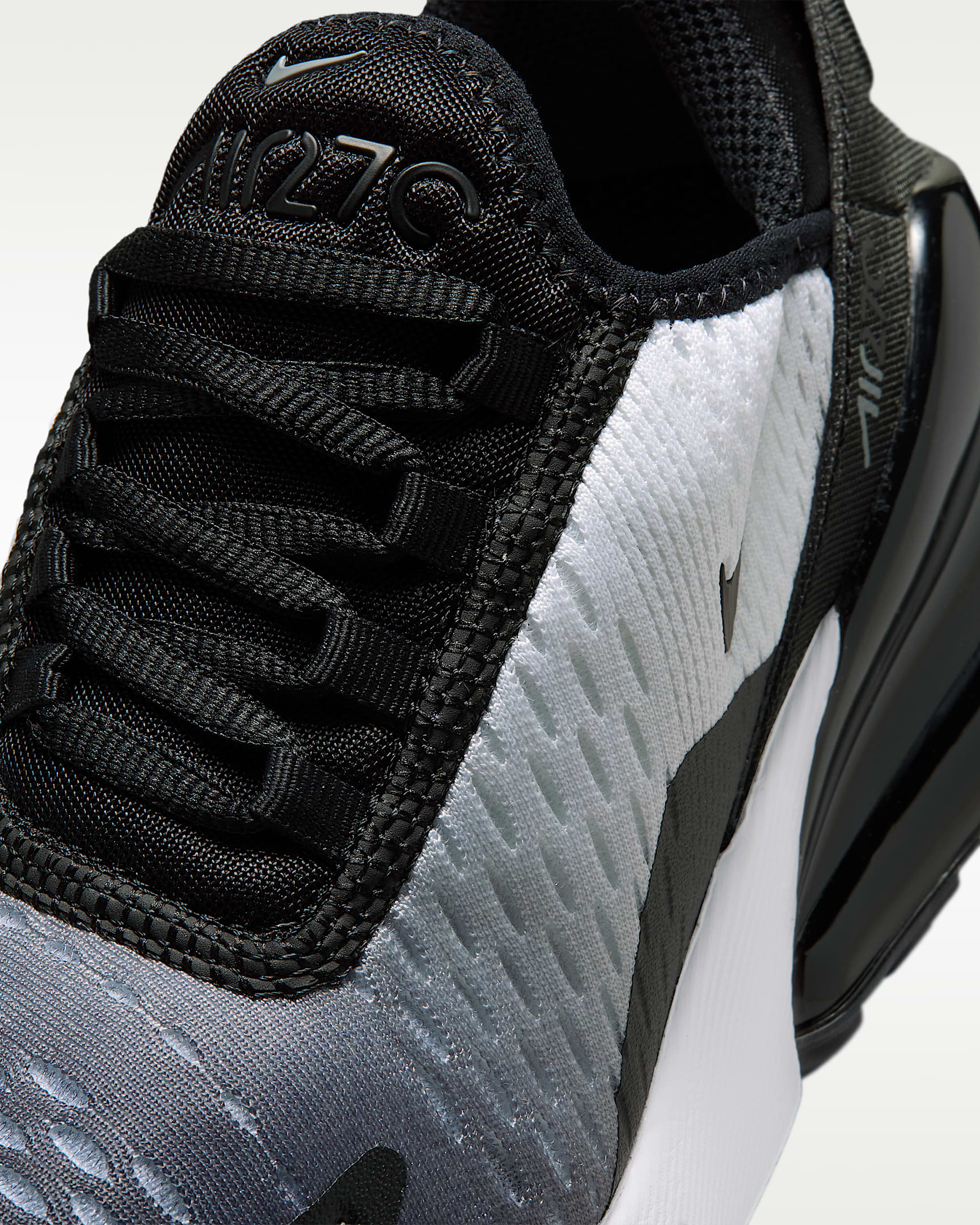 Nike Air Max 270 Older Kids' Shoes - Black/White/Cool Grey/Black