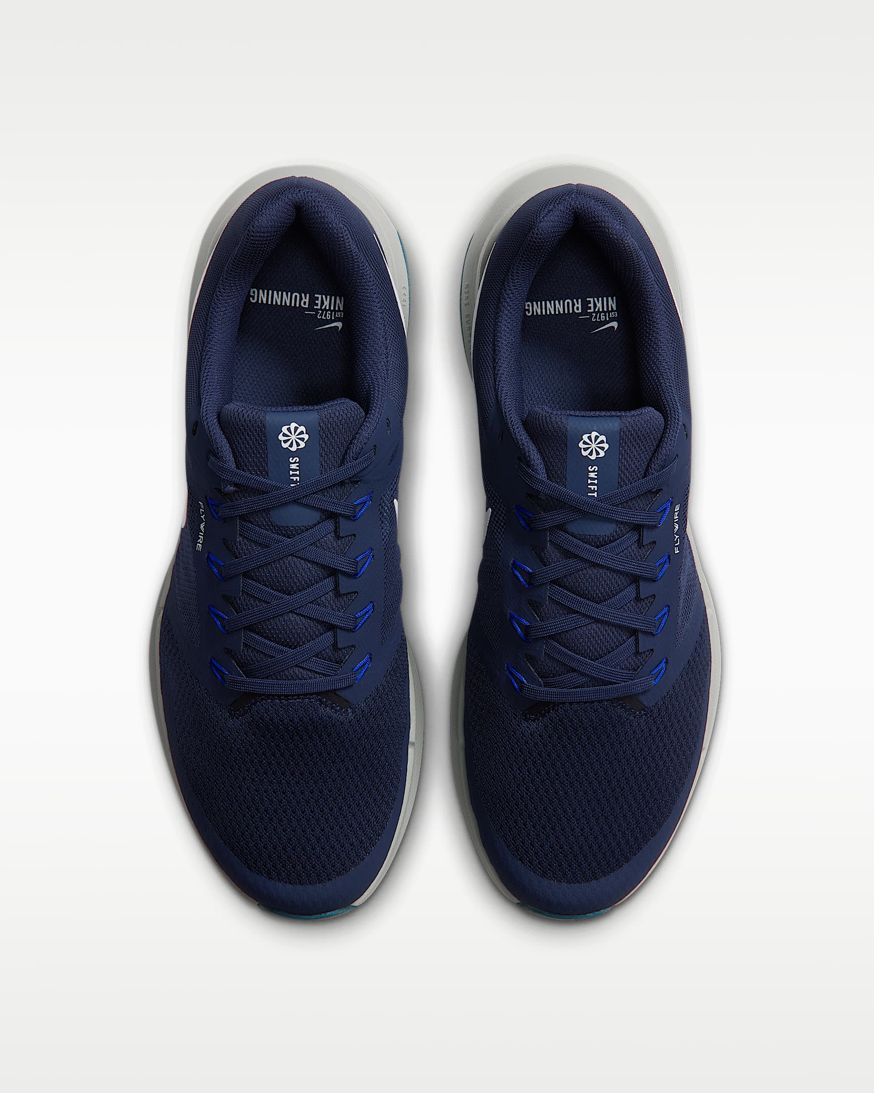 Tenis de correr en pavimento para hombre Nike Run Swift 3 - Azul marino medianoche/Azul humeante/Neblina gris/Blanco
