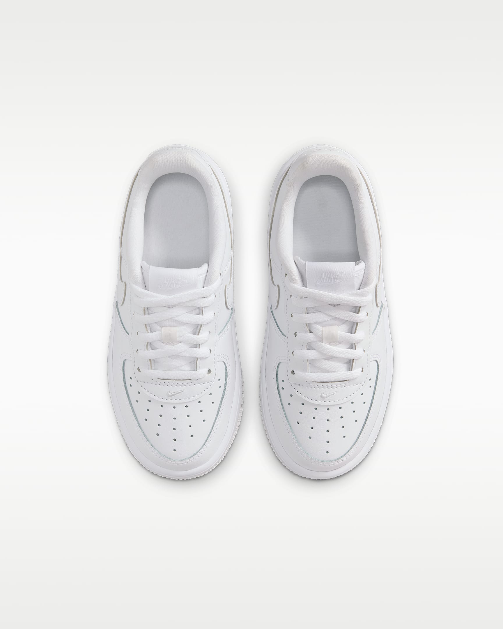 Nike Force 1 Low Little Kids' Shoes - White/White/White/White