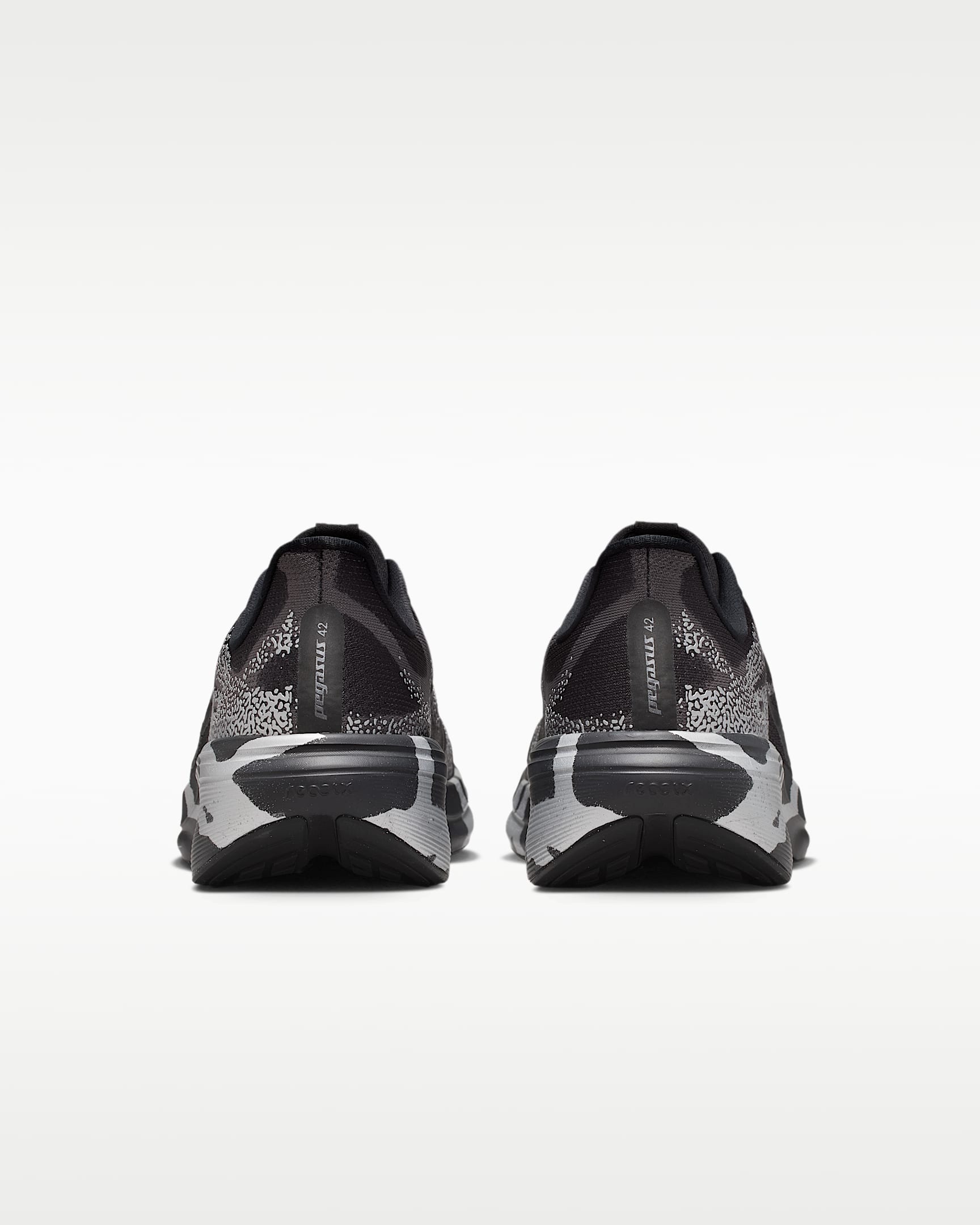 Nike Pegasus 42 Men's Road-Running Shoes - Black/Medium Ash/Metallic Silver/Black