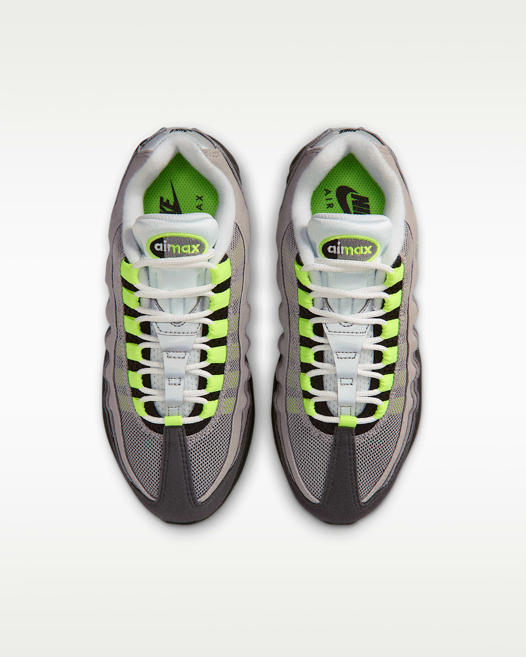 Nike Air Max 95 Big Bubble Older Kids' Shoes - Black/Anthracite/Light Graphite/Neon Yellow