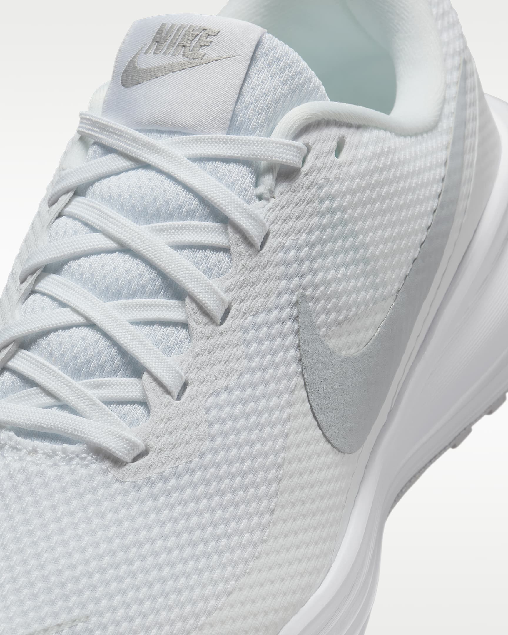 Nike Revolution 8 Women's Road Running Shoes (Wide) - White/Pure Platinum