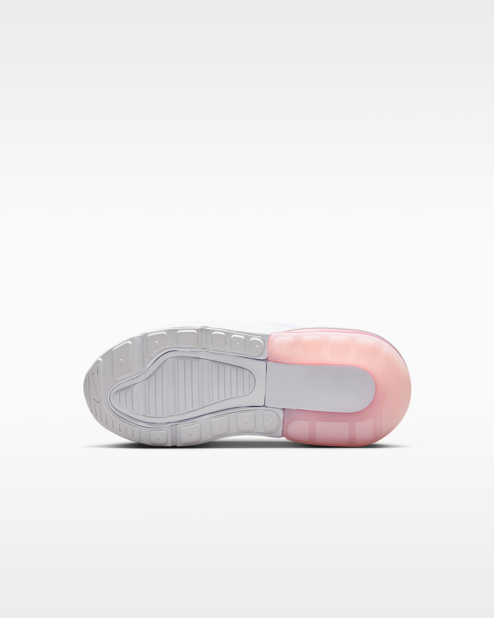 Nike Air Max 270 Little Kids' Shoes - White/Light Smoke Grey/Pink Foam