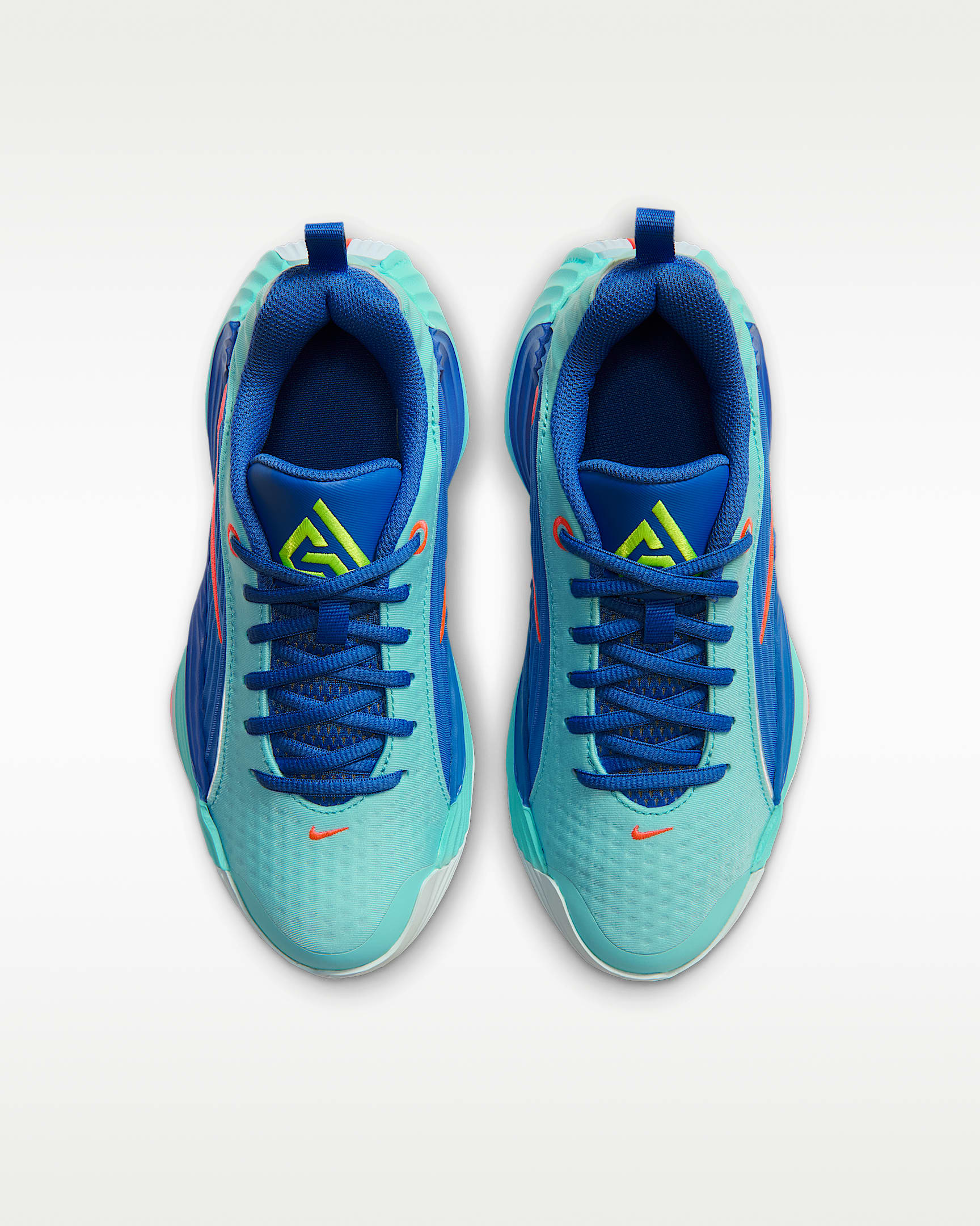 Giannis Immortality 5 Basketballschuh (ältere Kinder) - Hyper Turquoise/Star Blue/Hyper Turquoise/Hyper Orange