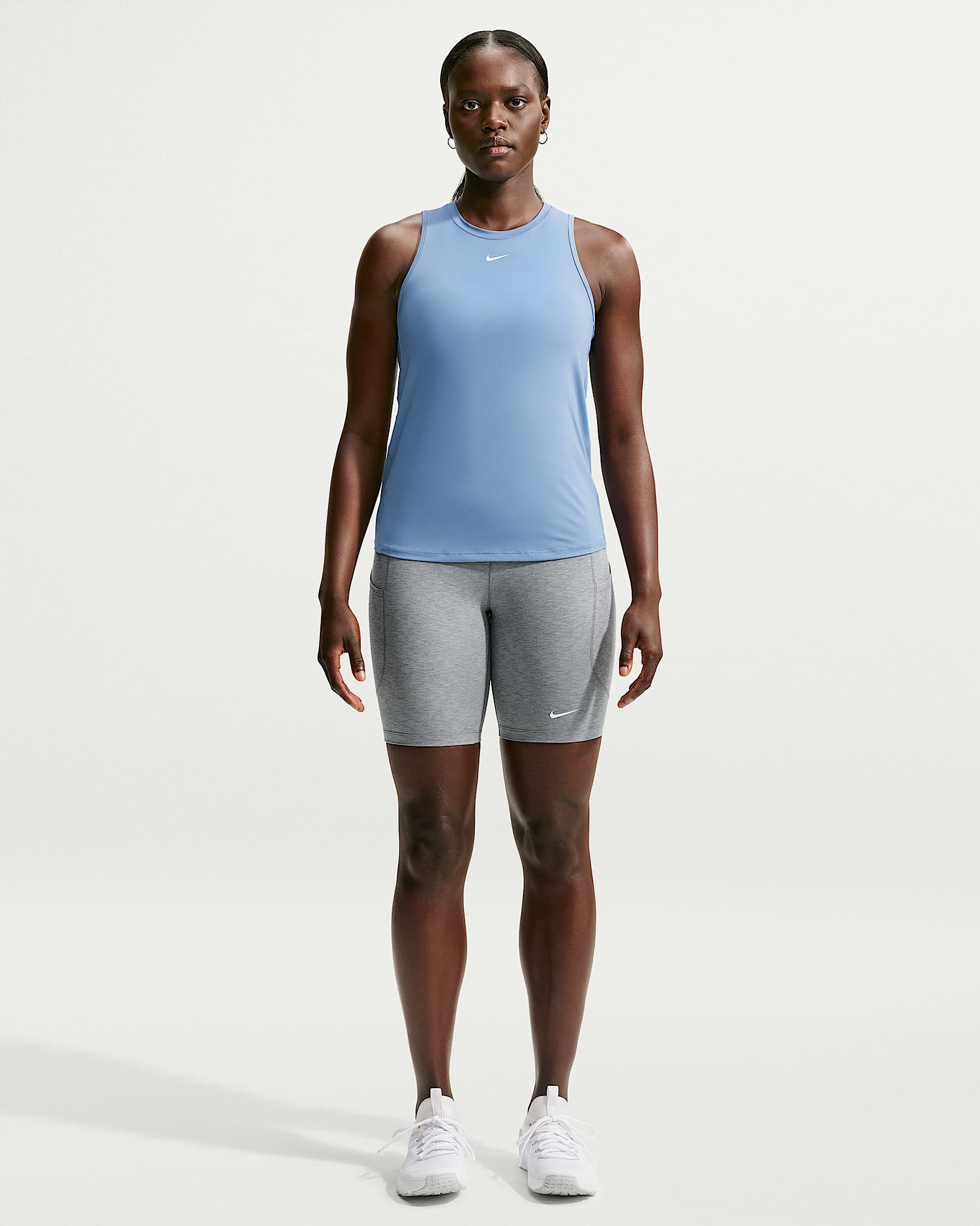 Nike One Classic Women's Dri-FIT Tank Top - Work Blue/White