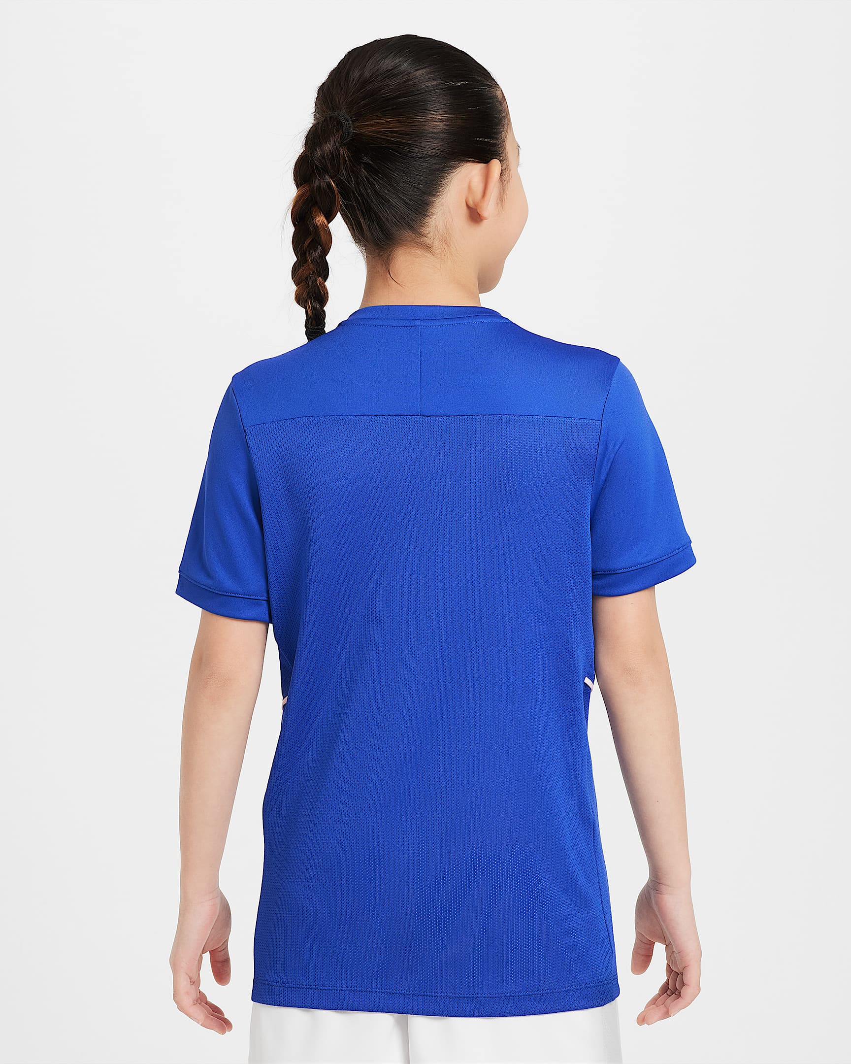 Camisola de futebol Dri-FIT Nike Academy Júnior - Game Royal/Game Royal/Branco/Branco