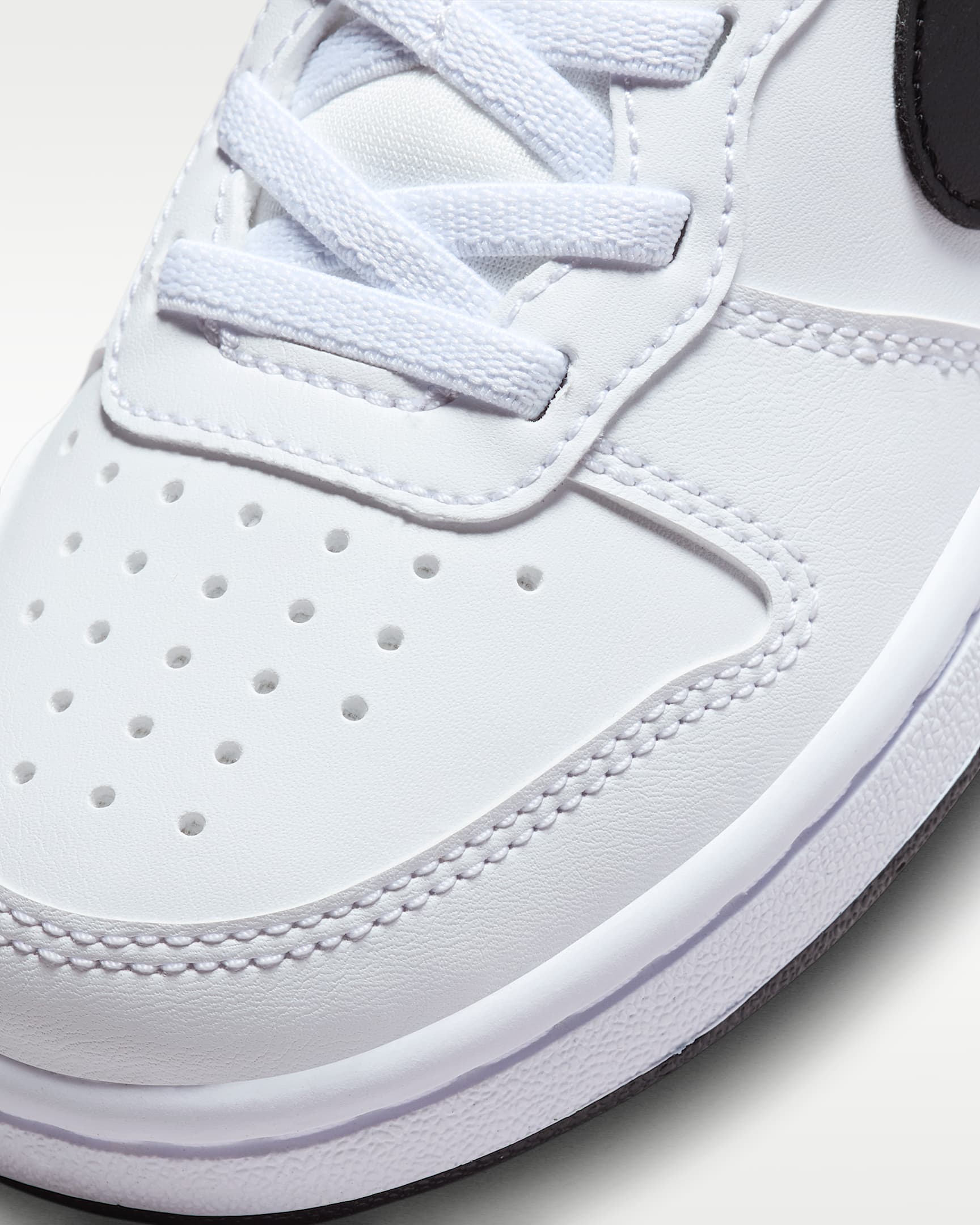 Nike Court Borough Low Recraft Younger Kids' Shoes - White/Black