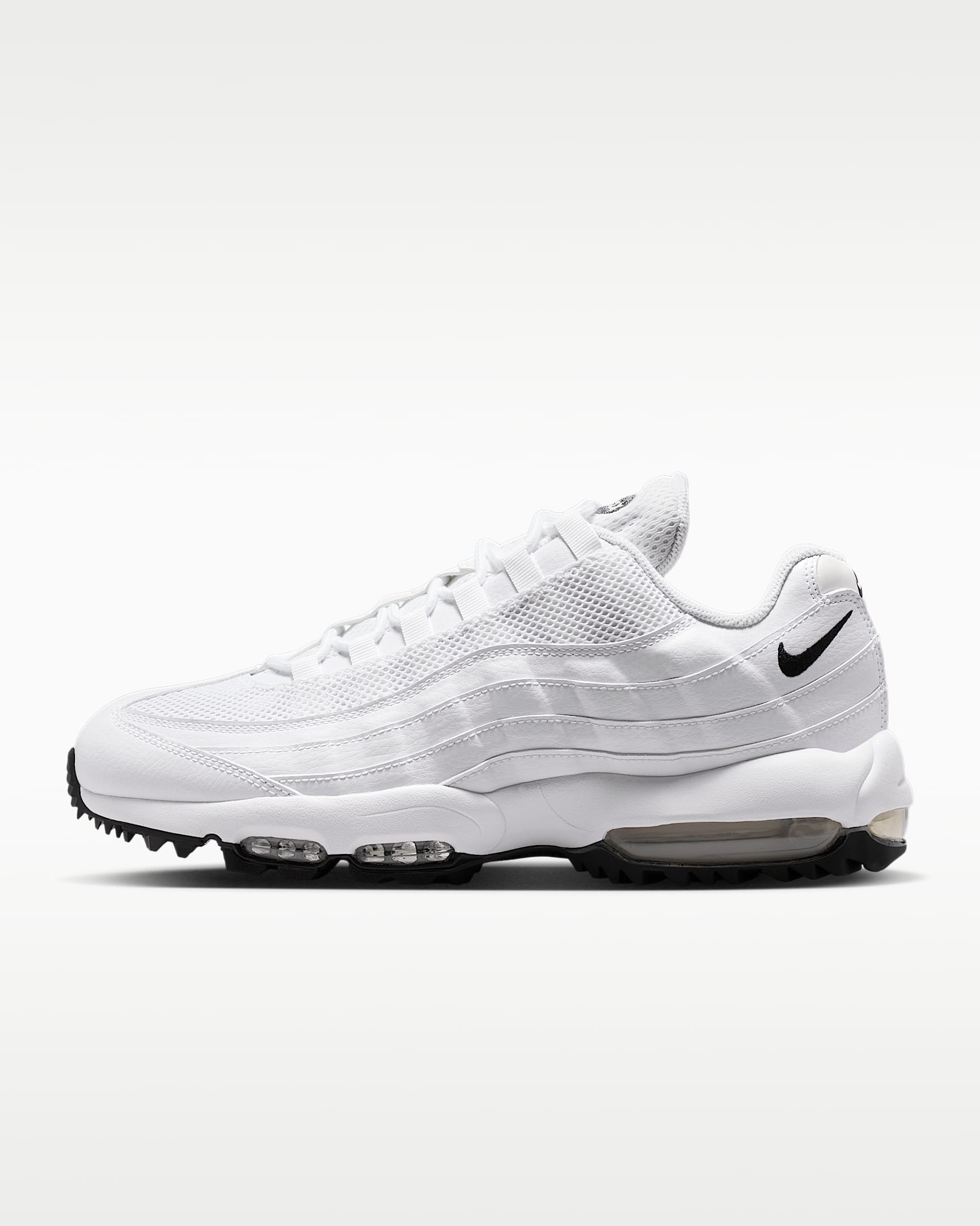 Nike Air Max '95 G Golf Shoes - White/White/Light Graphite/Black