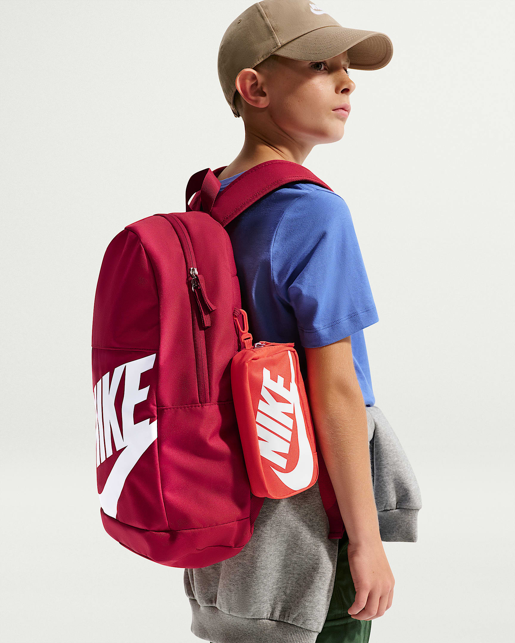 Nike Elemental Big Kids' Backpack (20L) - Tough Red/Orange/White