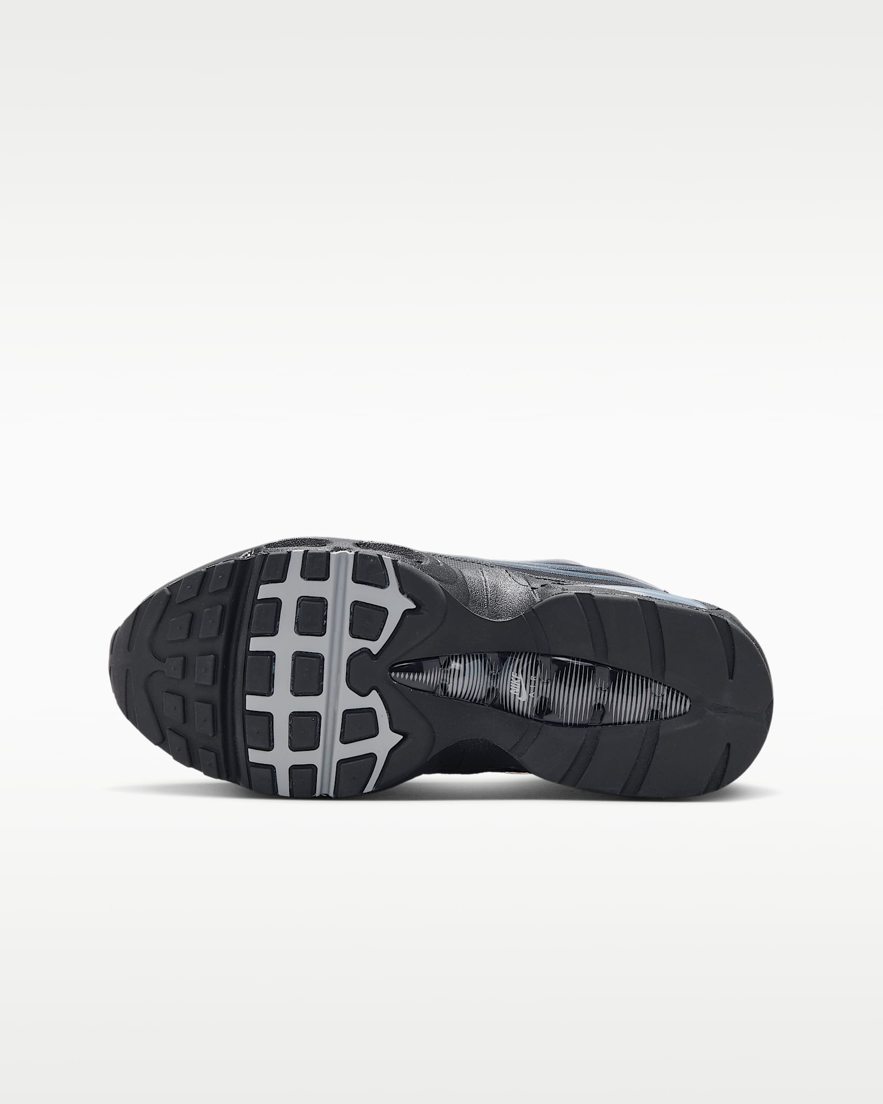 Chaussure Nike Air Max 95 « Big Bubble » Tech pour ado - Noir/Smoke Grey/Metallic Silver/Wolf Grey