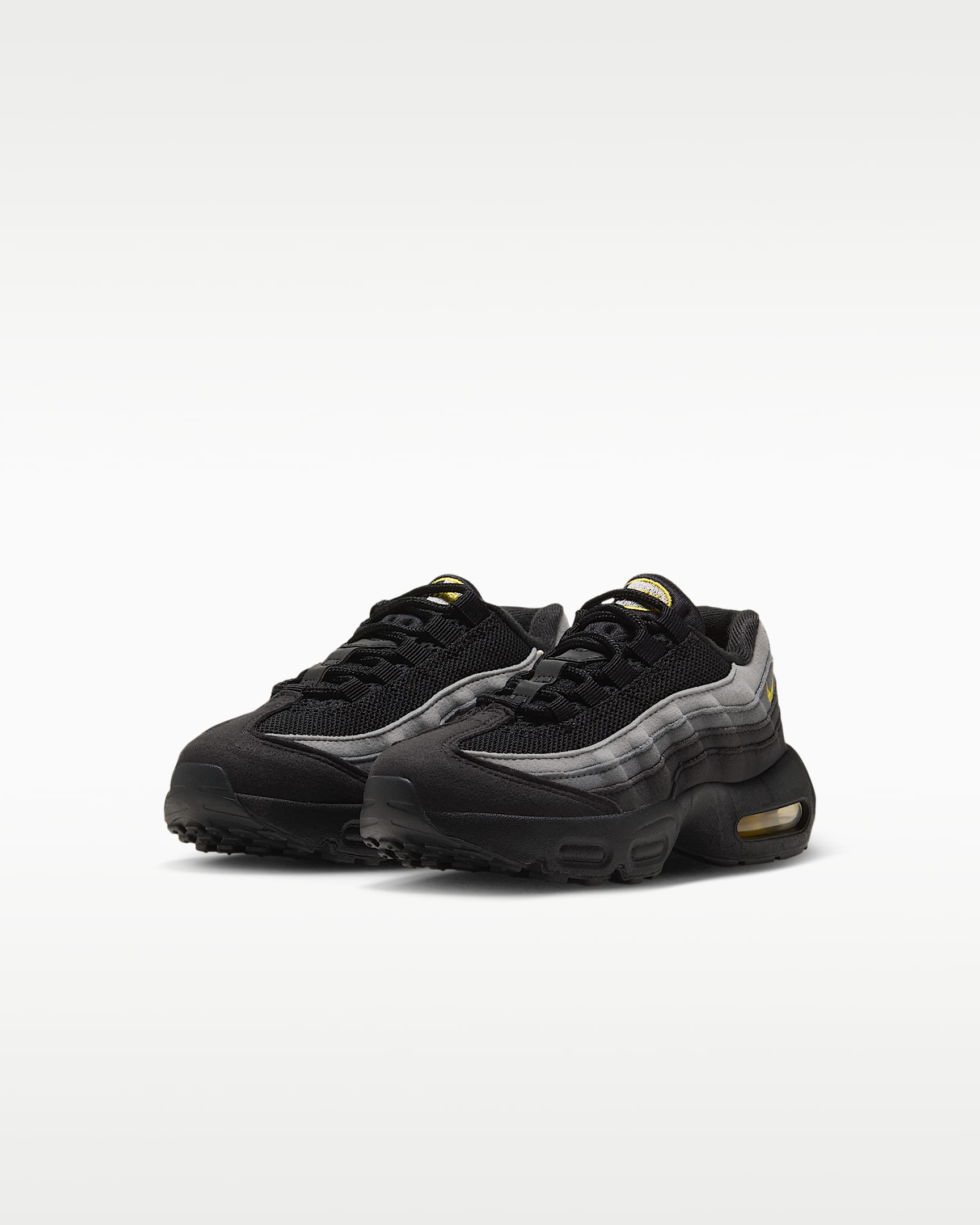 Sapatilhas Nike Air Max '95 para criança - Preto/Cinzento Smoke escuro/Cinzento Smoke/Amarelo Chrome