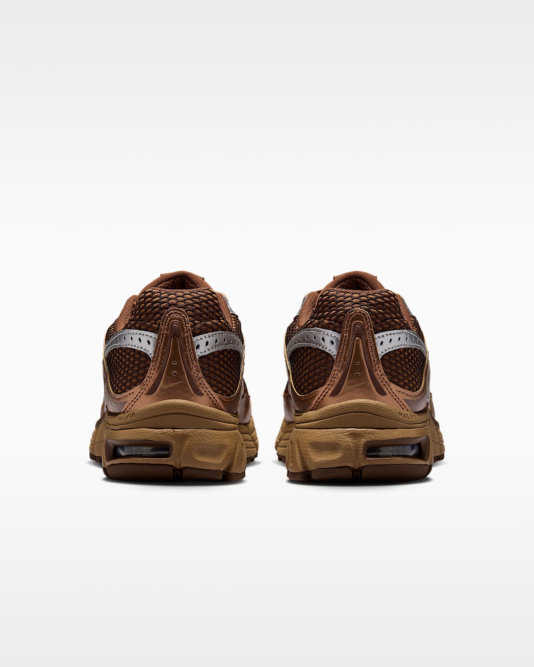 Nike Air Max Moto 2K Women's Shoes with Reflective Design Accents - Light British Tan/Cacao Wow/Metallic Silver/Dark Driftwood