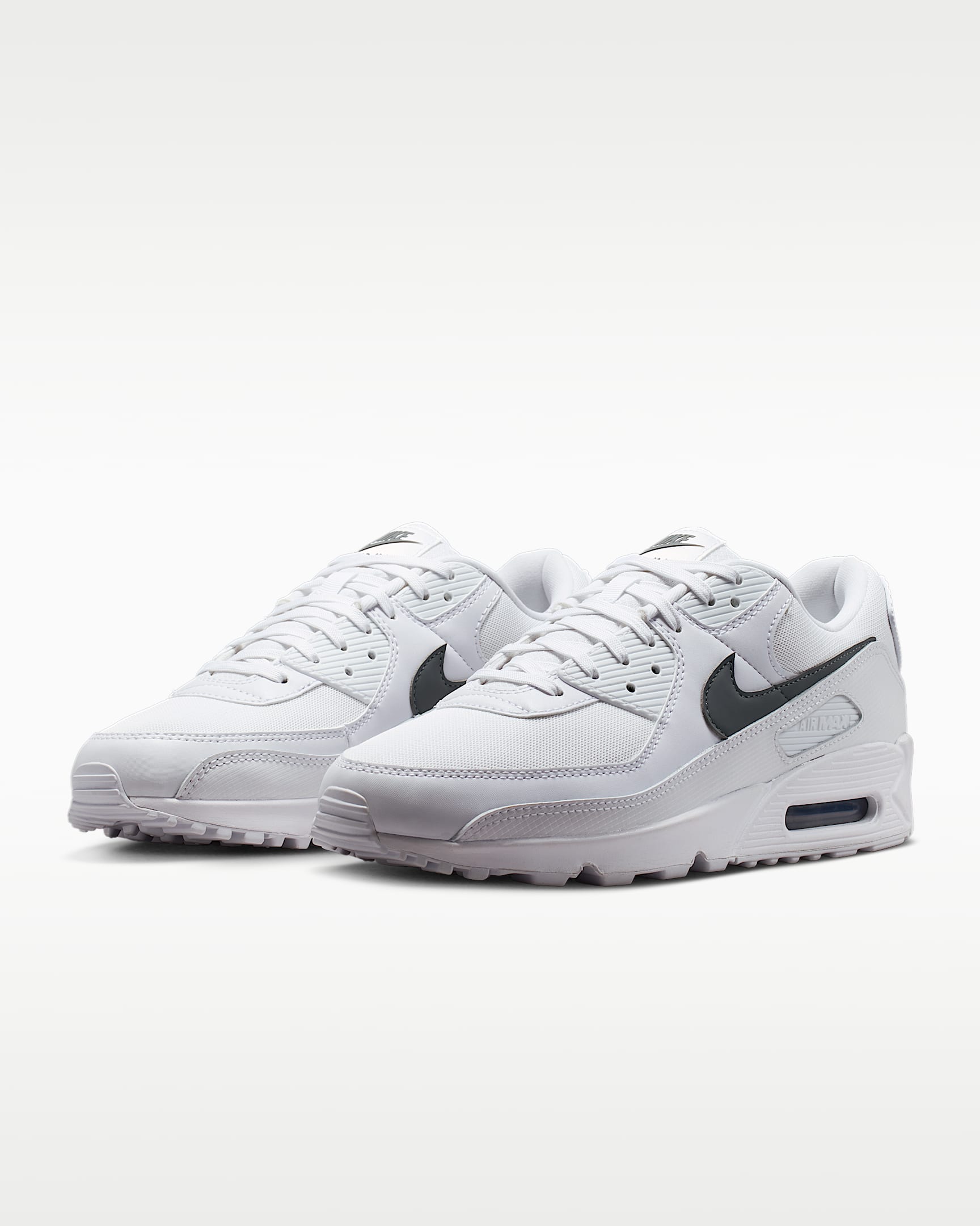 Nike Air Max 90 Men's Shoes - White/White/Smoke Grey