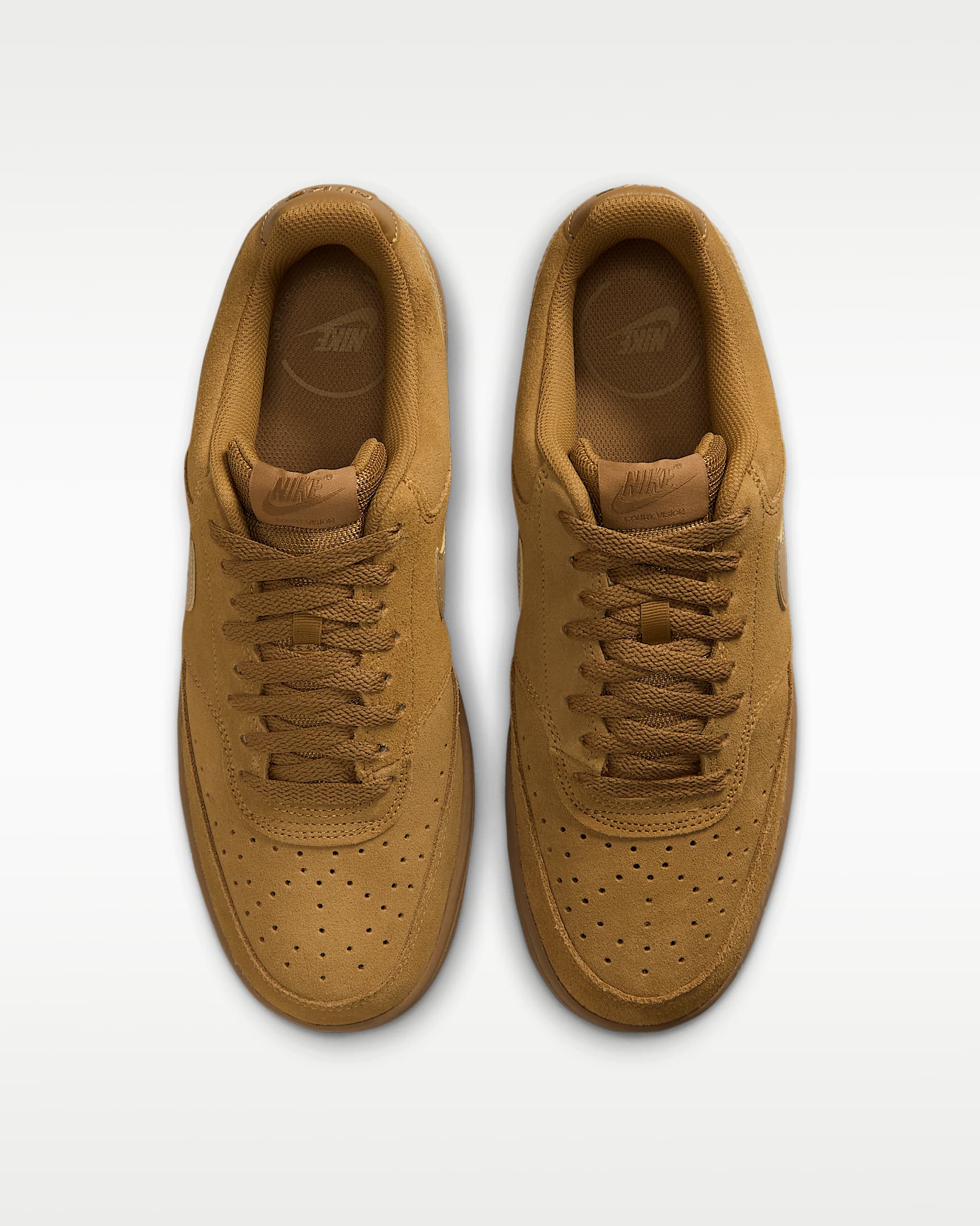 Chaussure Nike Court Vision Low Suede Premium pour homme - Wheat/Flax/Wheat