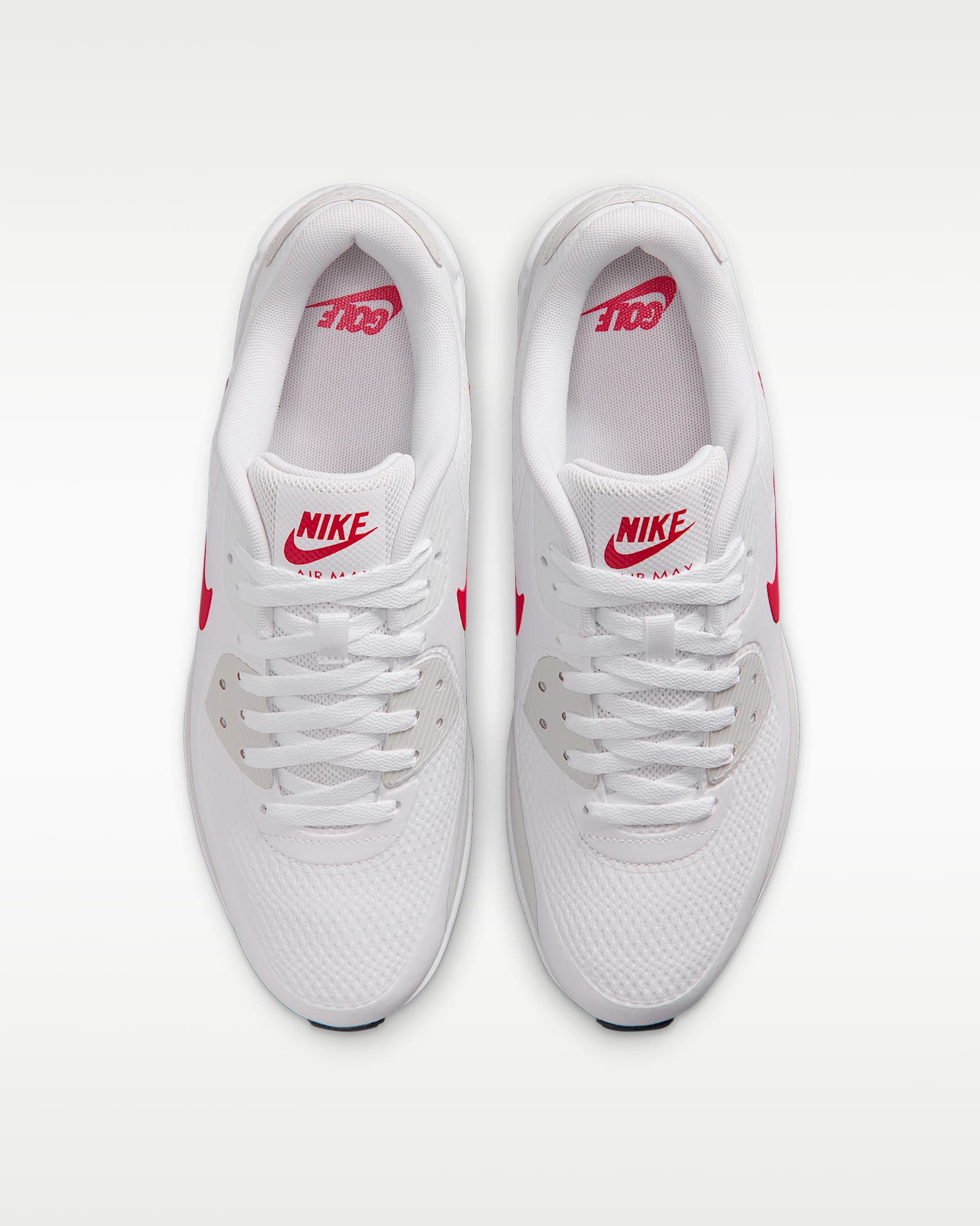 Buty do golfa Nike Air Max 90 G - Biel/Photon Dust/Midnight Navy/Fire Red