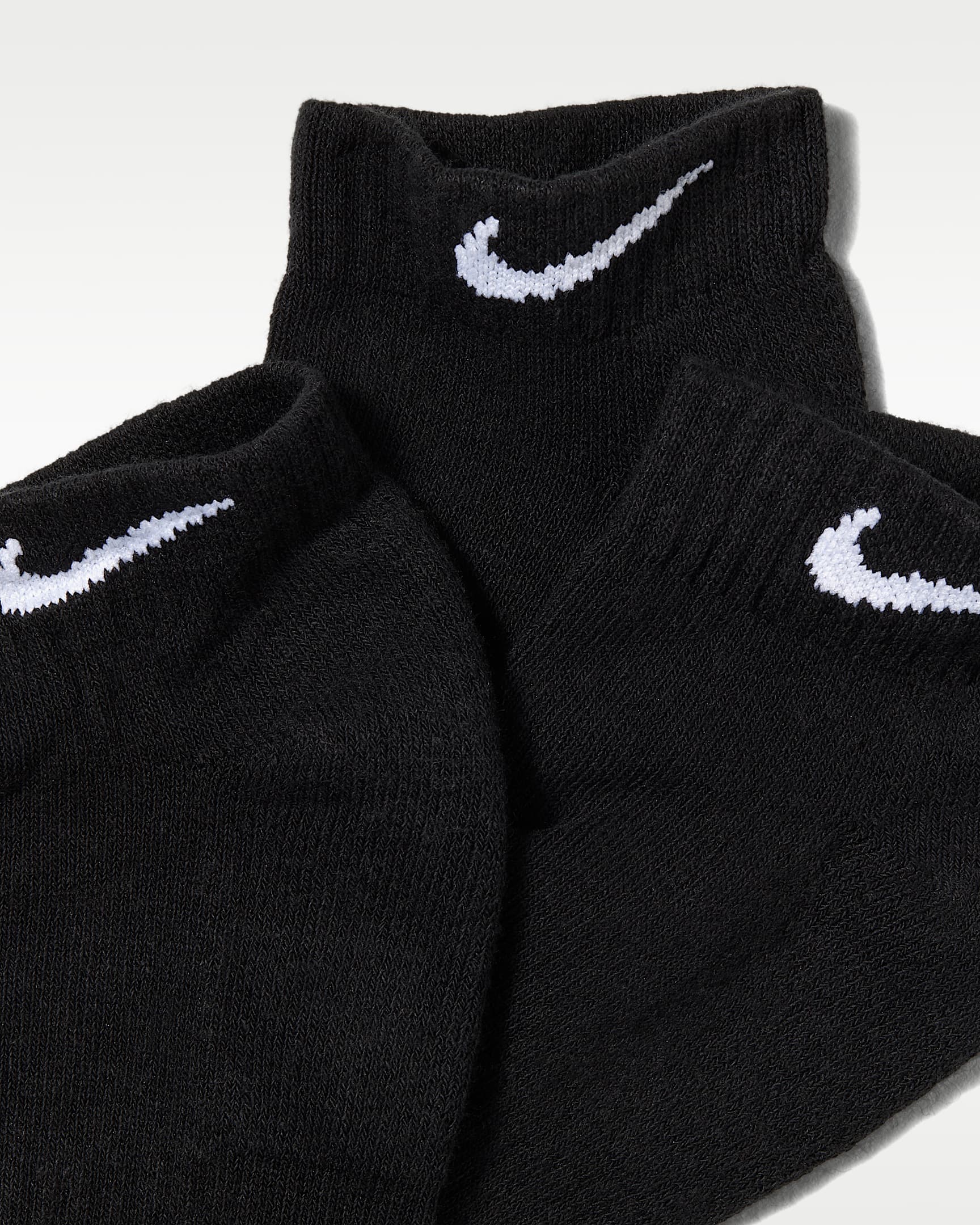 Nike Everyday Cushioned Training Low Socks (3 Pairs) - Black/White