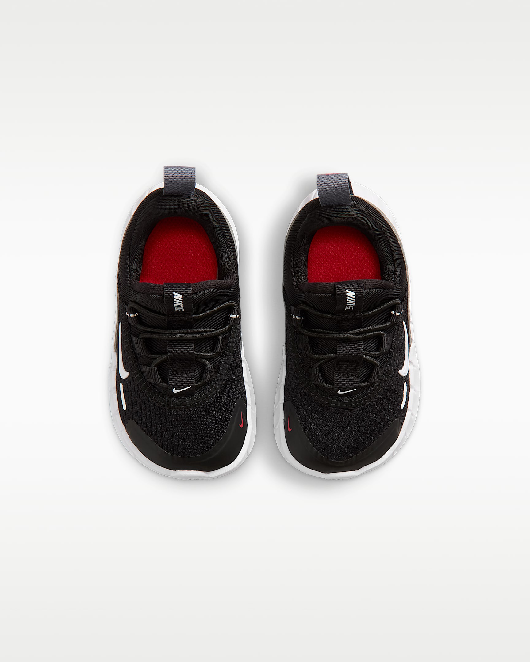 Nike Free Ride Schoenen voor baby's/peuters - Zwart/Cool Grey/University Red/Wit