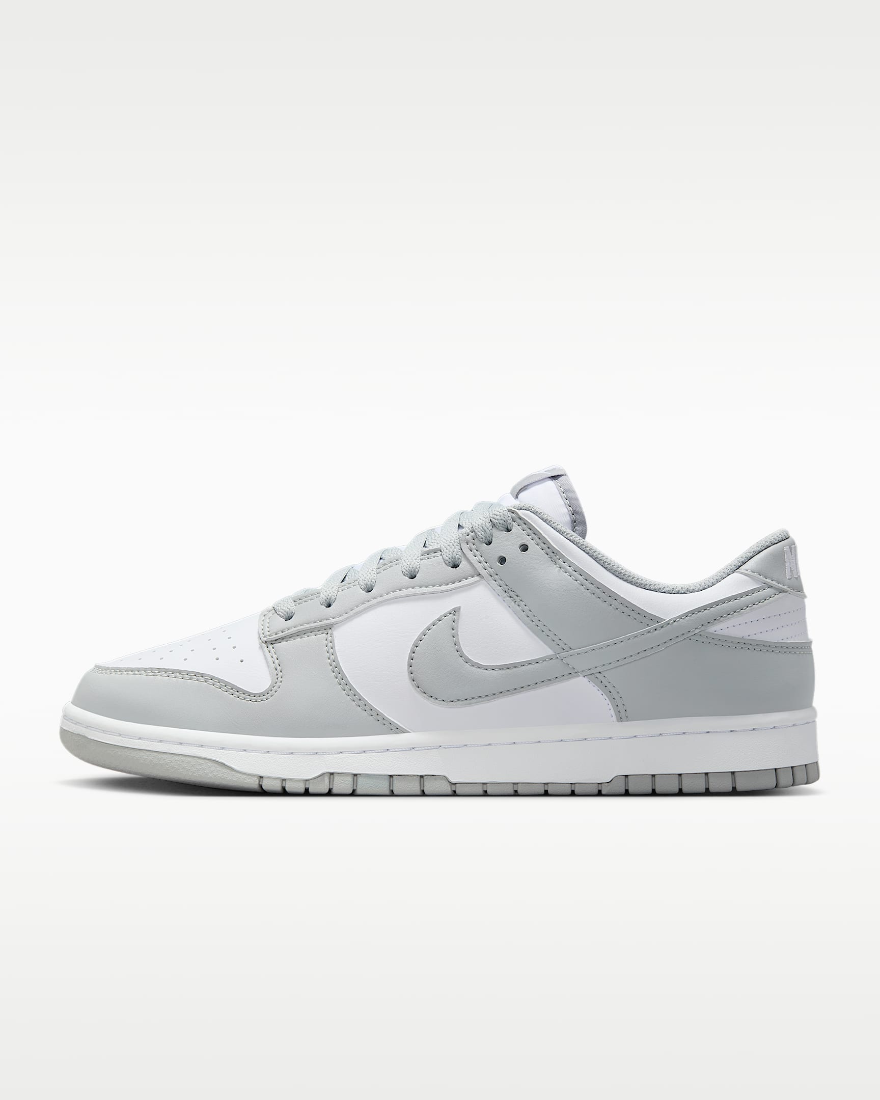 Nike Dunk Low Retro Men's Shoes - White/White/Light Smoke Grey