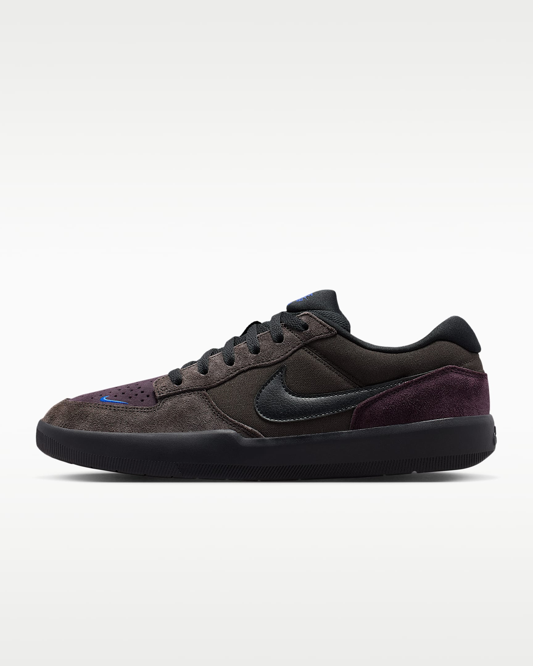 Nike SB Force 58 Skate Shoes - Shadow Brown/Burgundy Ash/Racer Blue/Black