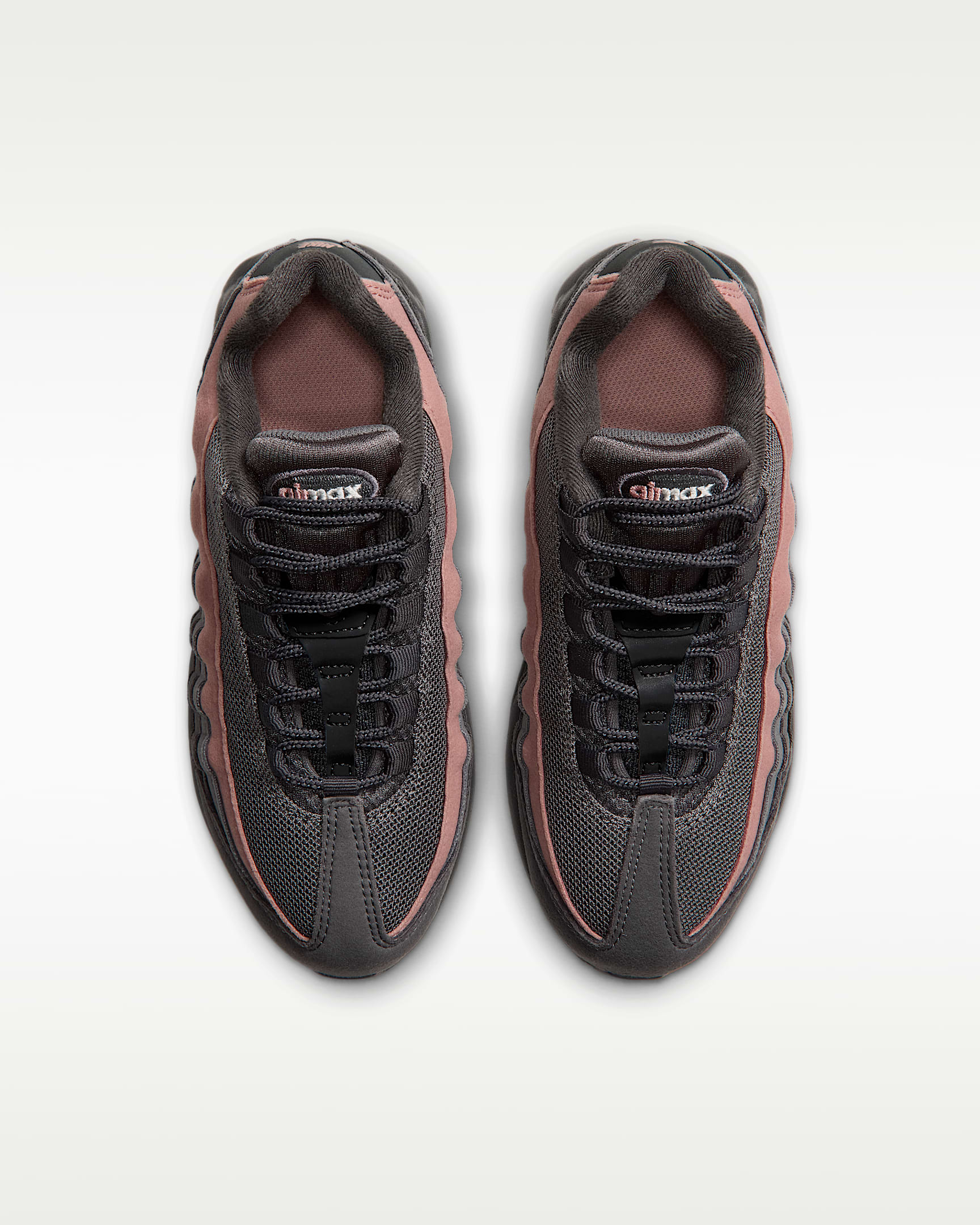 Nike Air Max 95 Big Bubble-sko til større børn - Dark Grey/Rust Pink/Anthracite/Sail