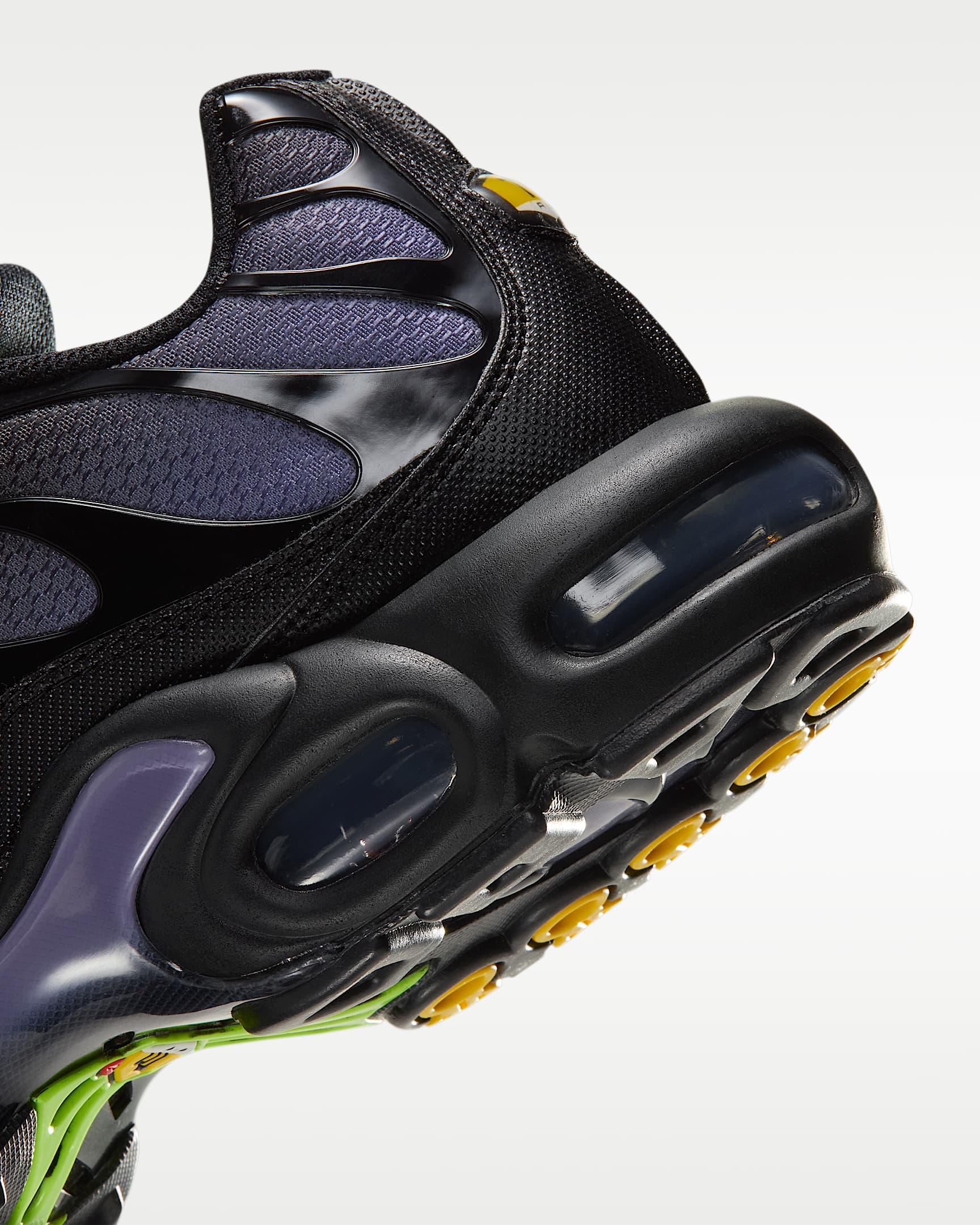 Nike Air Max Plus Men's Shoes - Black/Canyon Purple/Electric Green