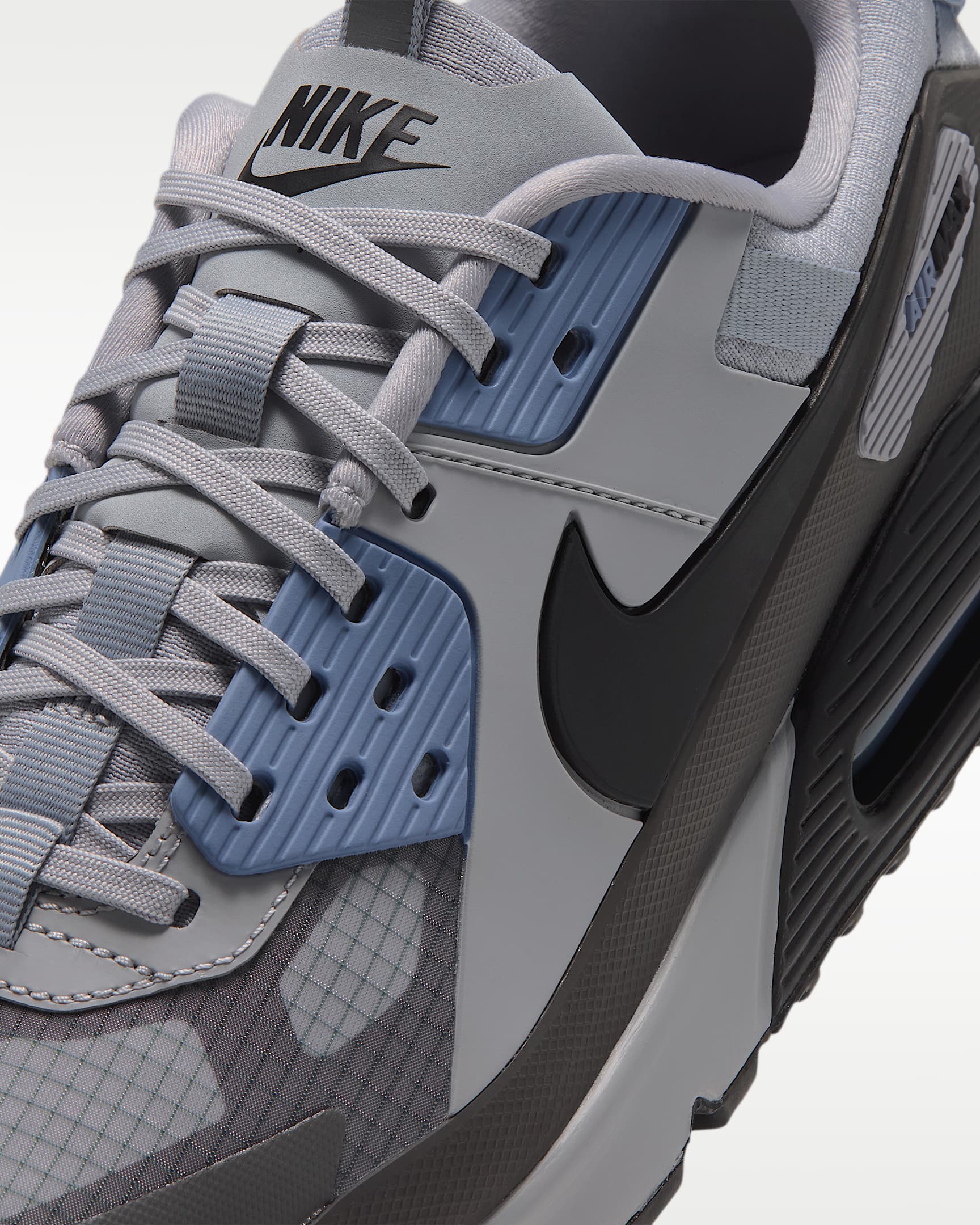 Nike Air Max 90 Drift herenschoenen - Medium Ash/Work Blue/Wolf Grey/Zwart