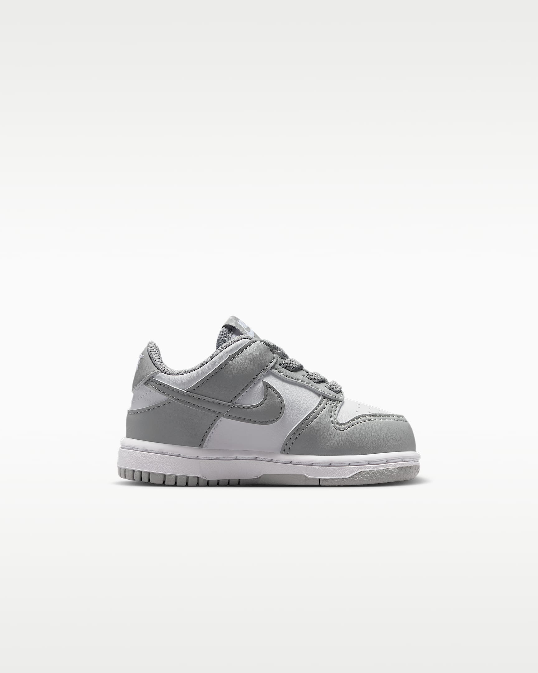 Nike Dunk Low-sko til babyer/småbørn - hvid/hvid/Light Smoke Grey
