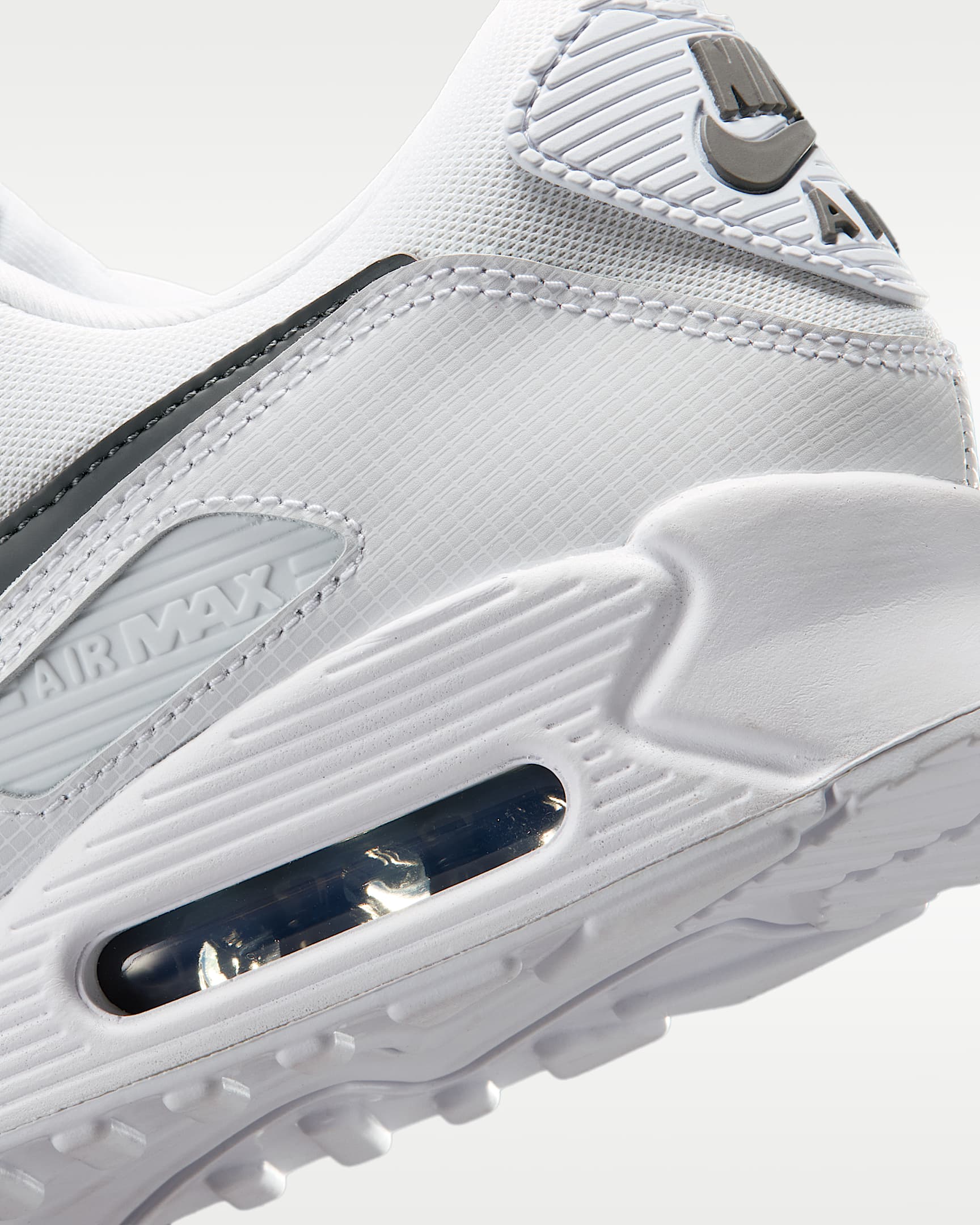 Nike Air Max 90 Men's Shoes - White/White/Smoke Grey