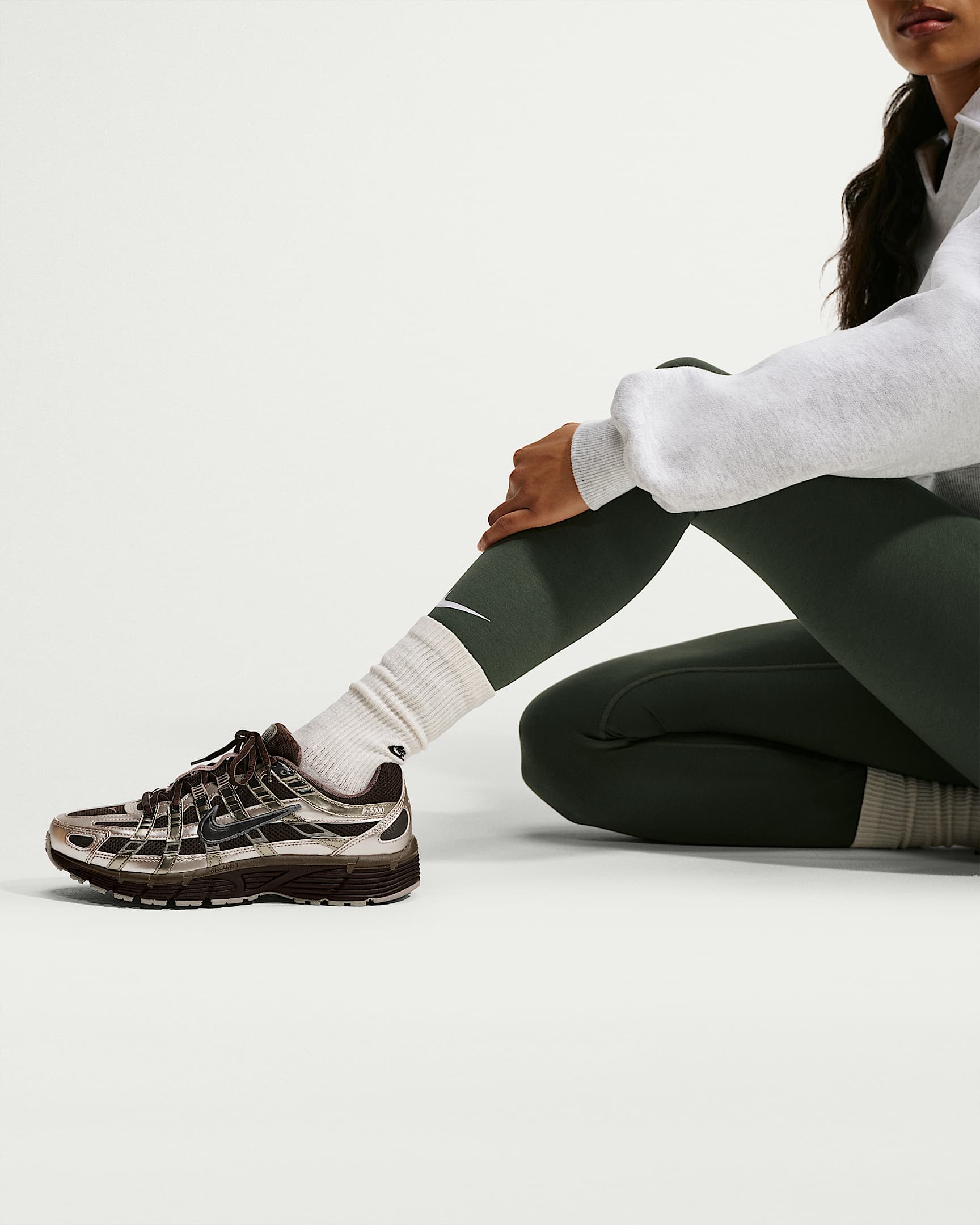 Nike P-6000 Women's Shoes - Velvet Brown/Cream II/Enigma Stone/Ridgerock