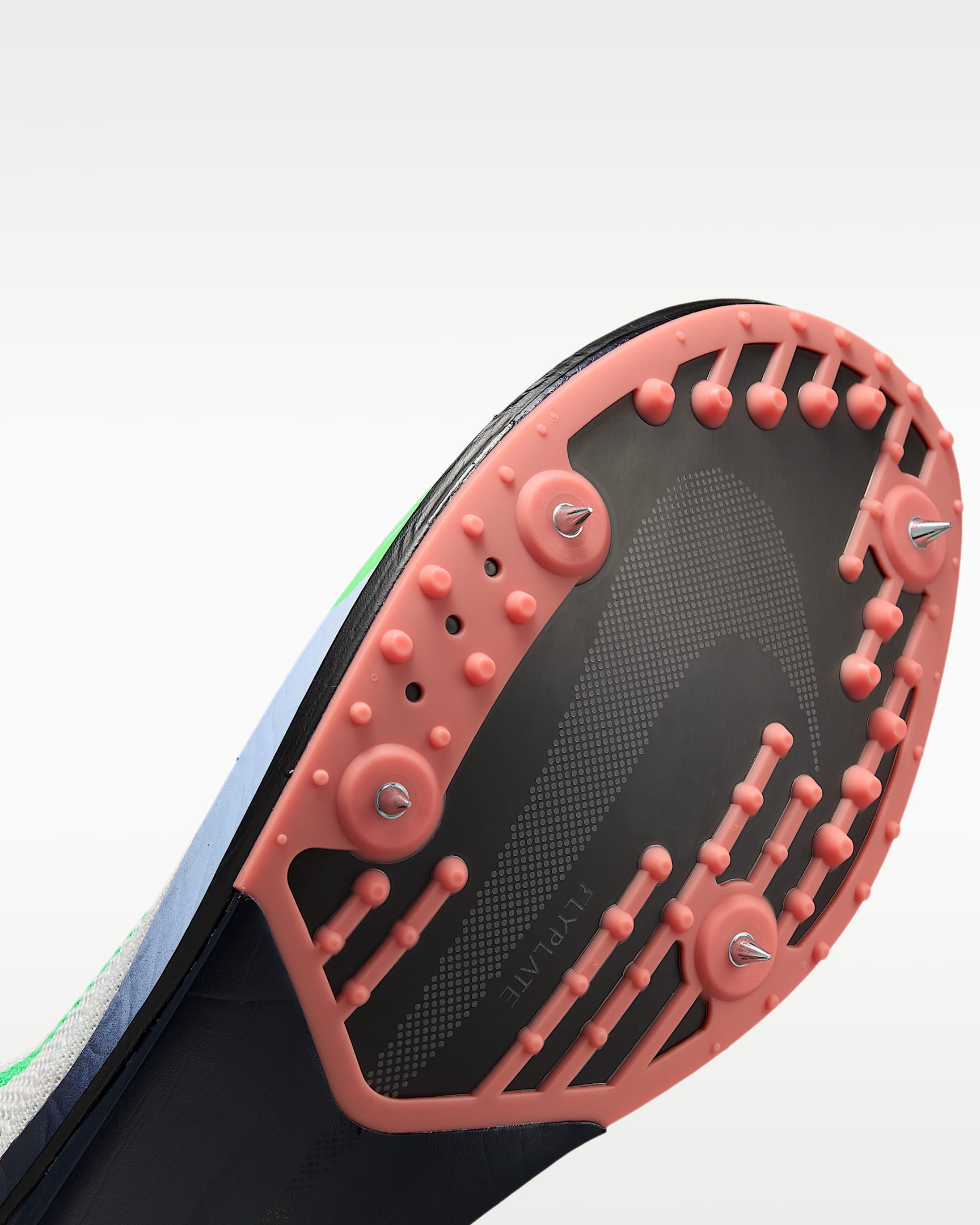 Spikes para carreras de fondo Nike Dragonfly 2 Elite - Blanco cumbre/Aluminio/Rosa atómico/Verde eléctrico